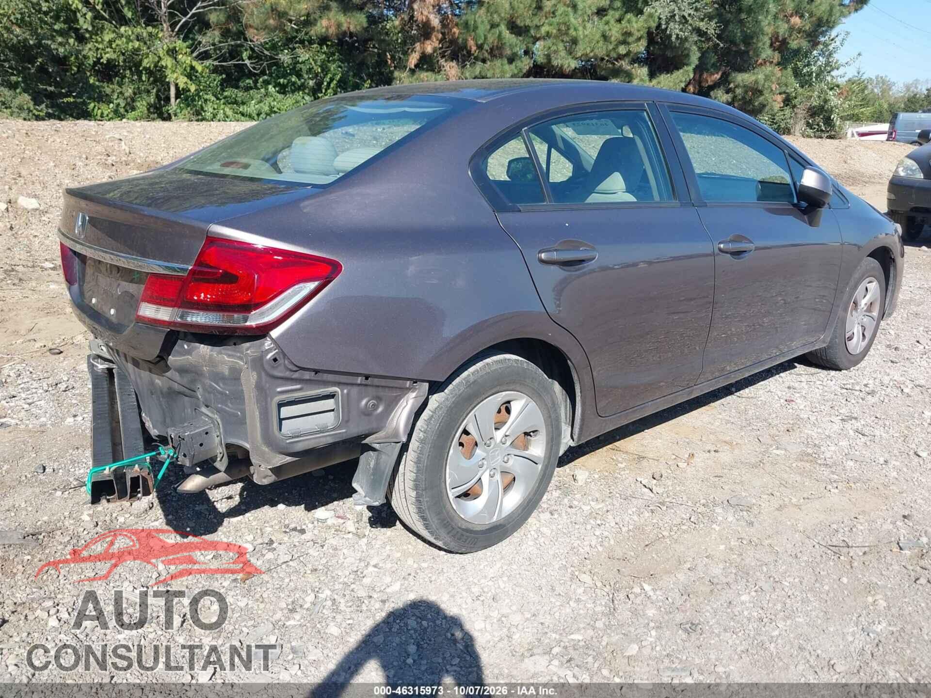 HONDA CIVIC 2013 - 19XFB2F51DE089013