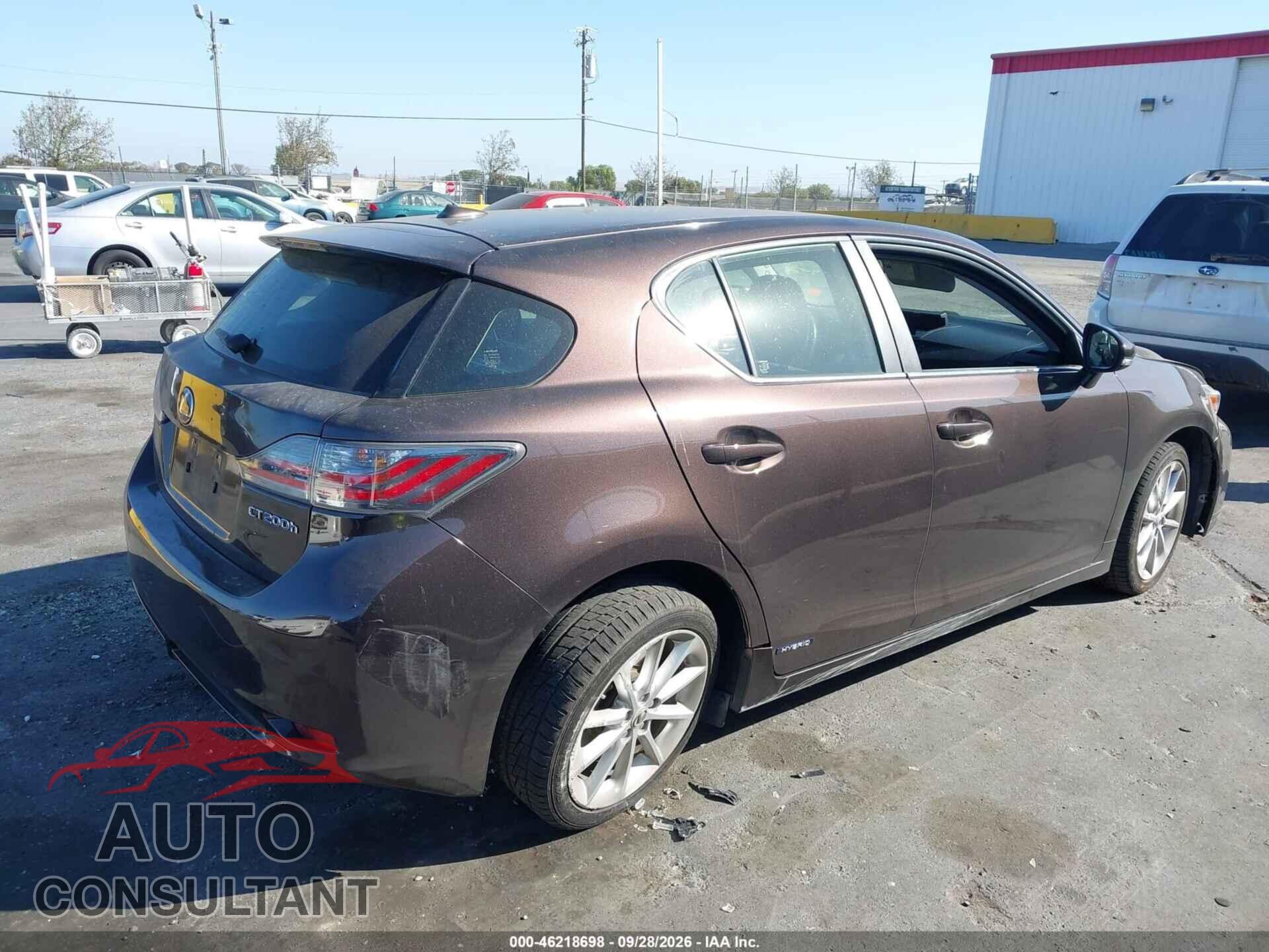 LEXUS CT 200H 2012 - JTHKD5BH7C2071605