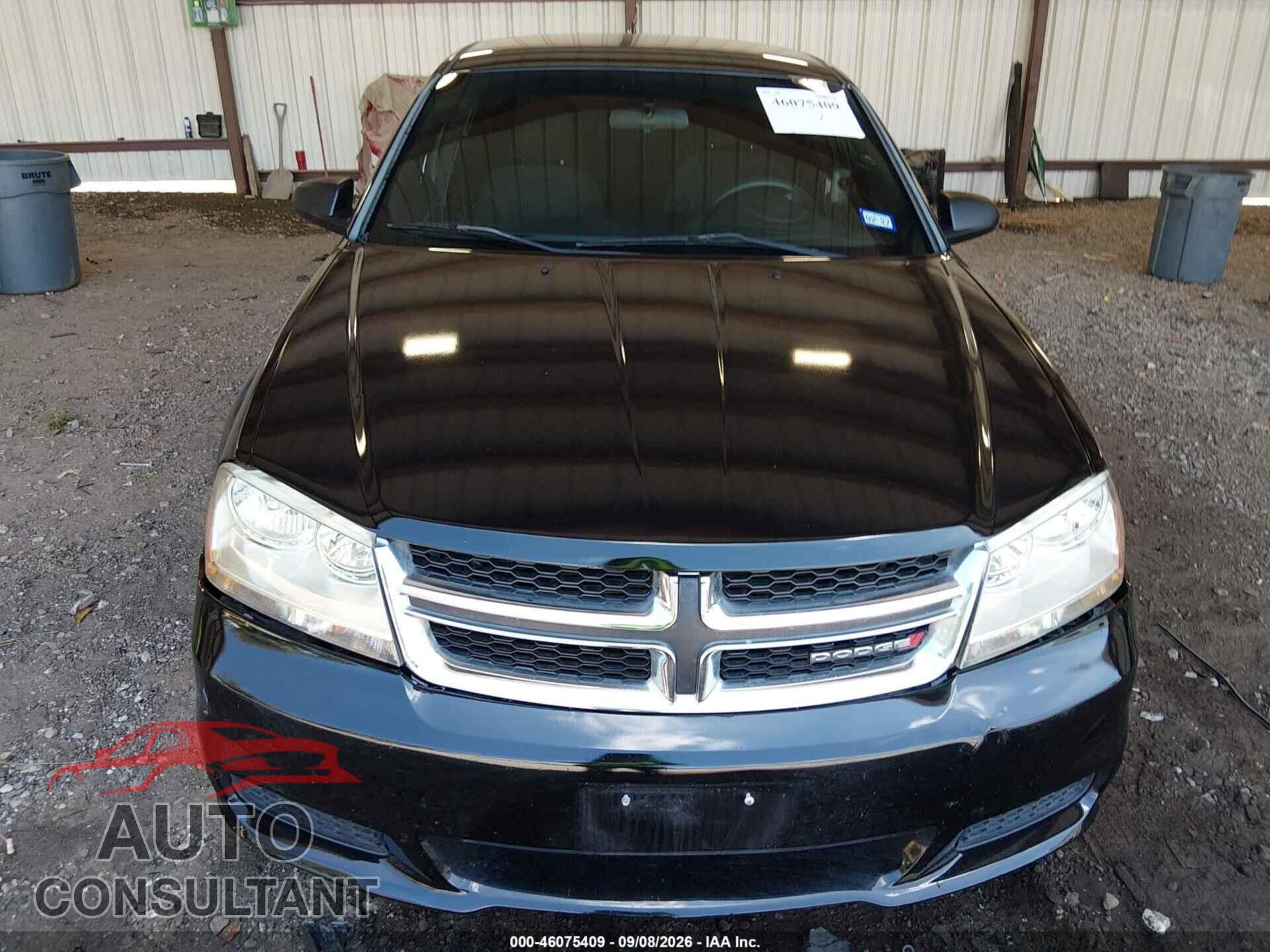 DODGE AVENGER 2012 - 1C3CDZAB2CN294292
