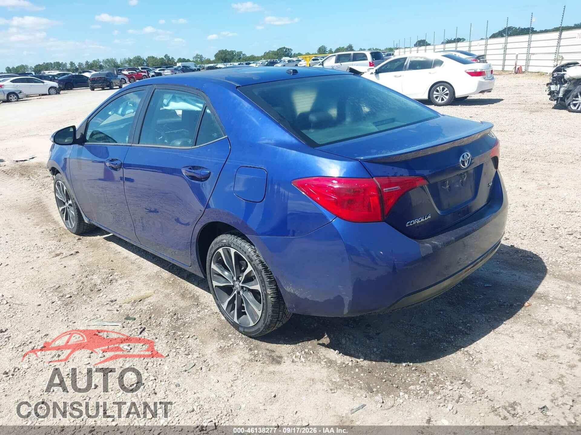 TOYOTA COROLLA 2017 - 2T1BURHE5HC778362
