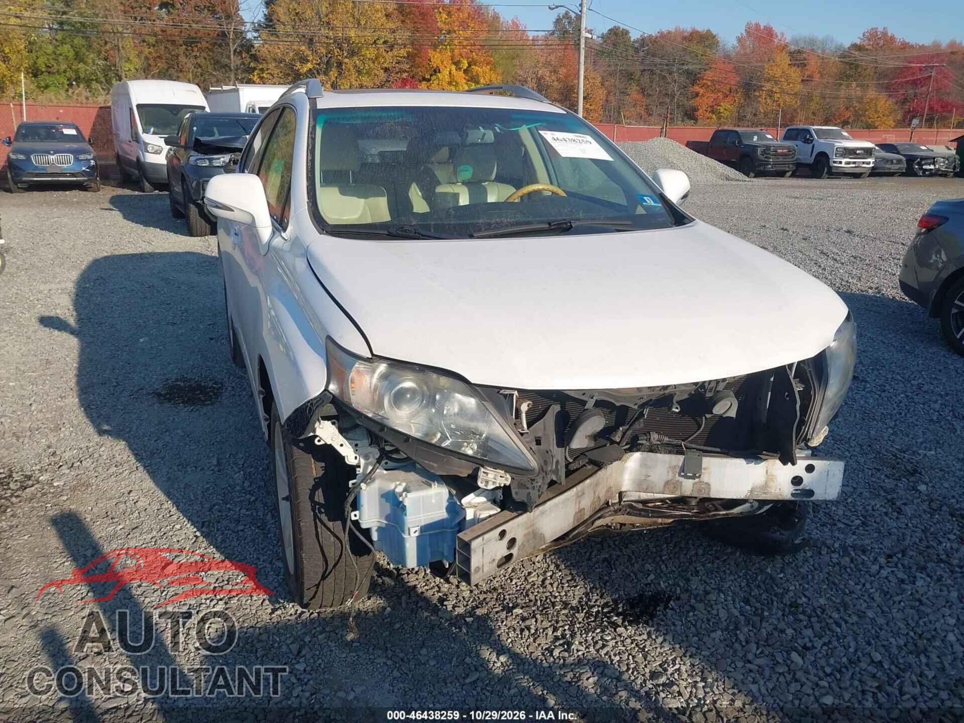 LEXUS RX 350 2012 - 2T2BK1BA3CC146316