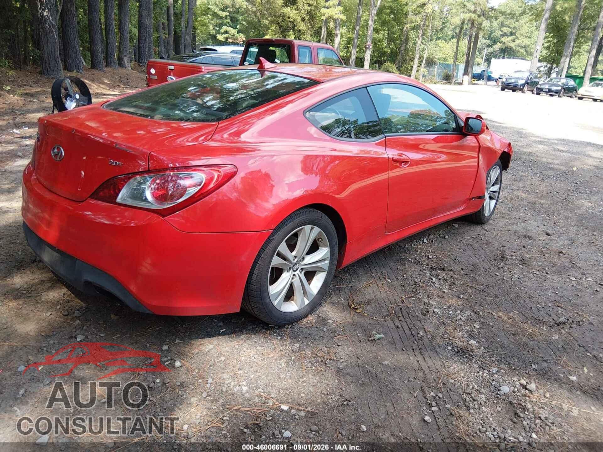 HYUNDAI GENESIS 2012 - KMHHT6KD9CU076614