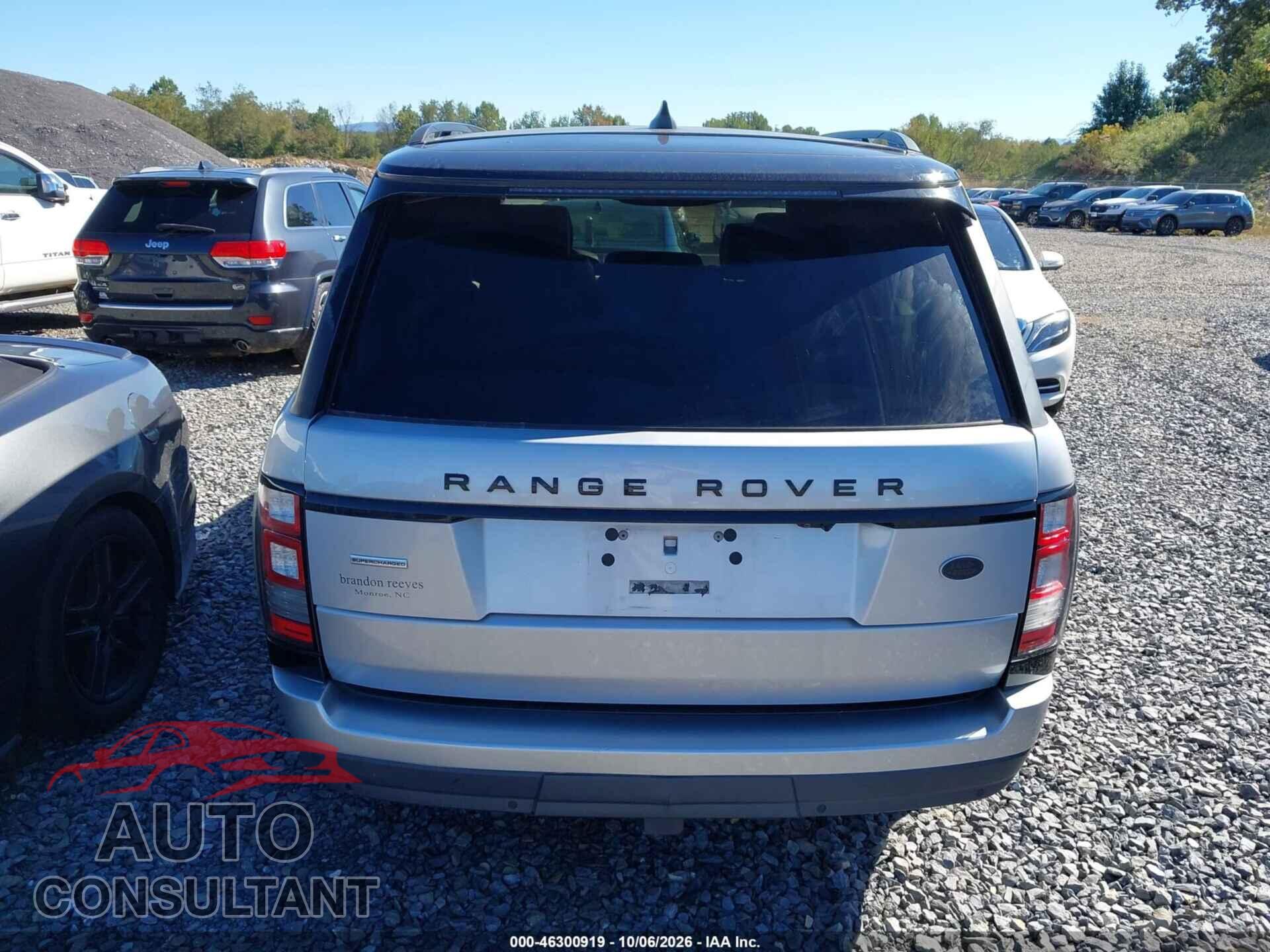 LAND ROVER RANGE ROVER 2017 - SALGS5FE9HA329772