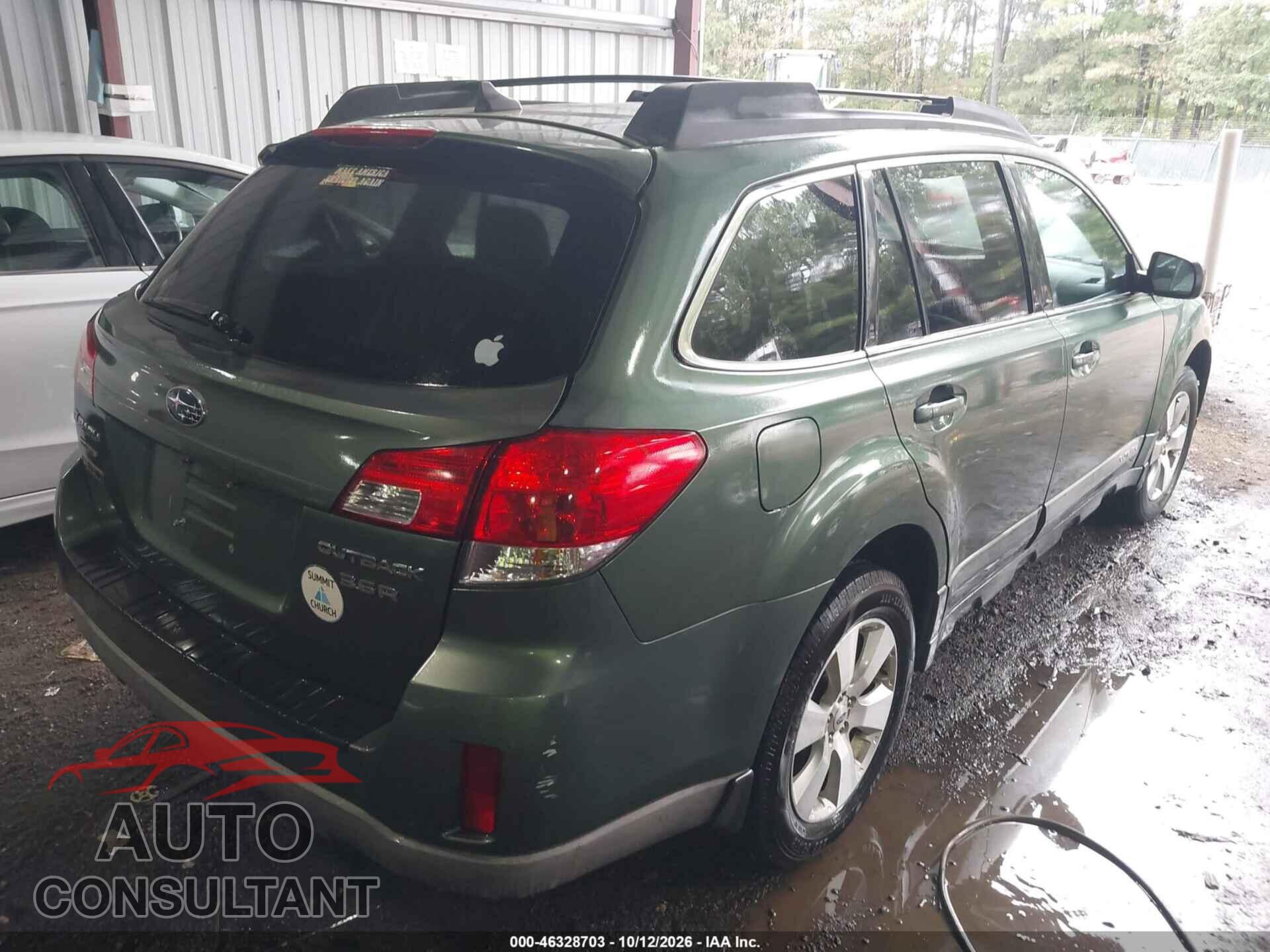 SUBARU OUTBACK 2012 - 4S4BRDKC1C2214268