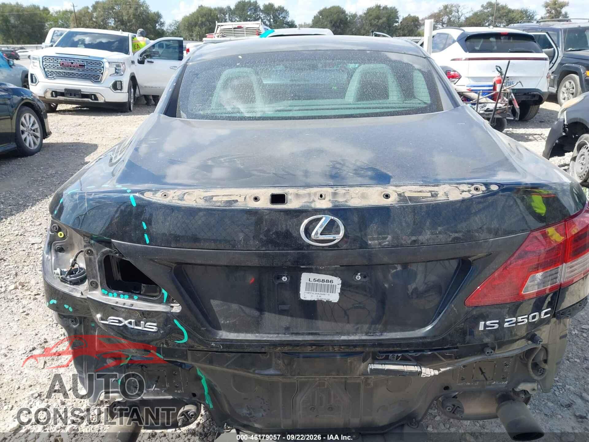 LEXUS IS 250C 2010 - JTHFF2C20A2503713