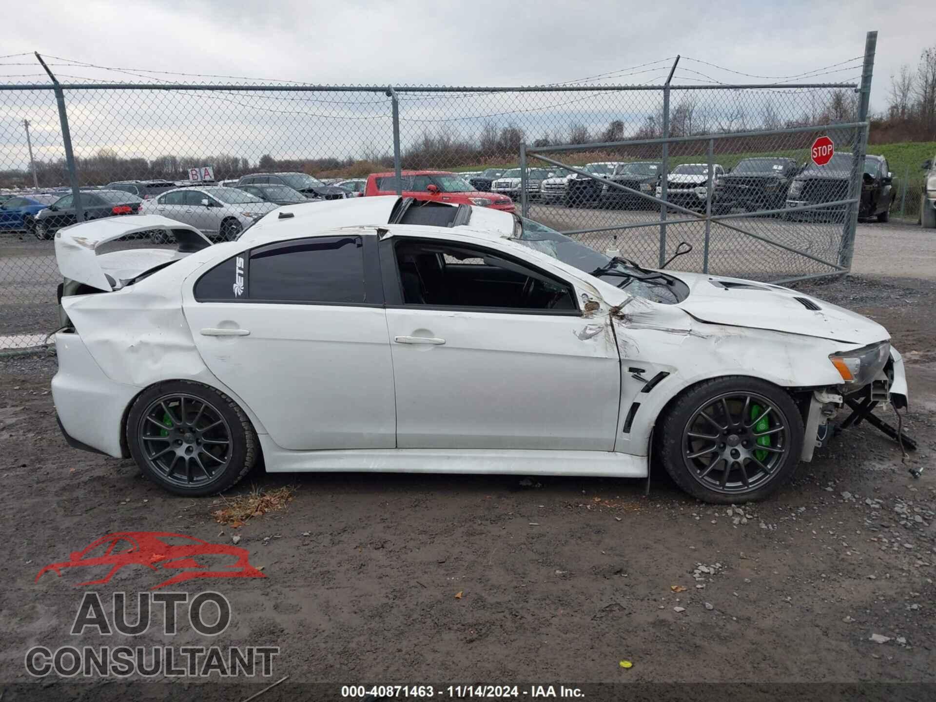 MITSUBISHI LANCER EVOLUTION 2014 - JA32W8FV5EU012572