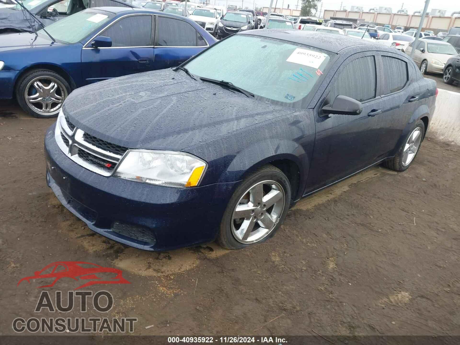 DODGE AVENGER 2013 - 1C3CDZAB5DN710109