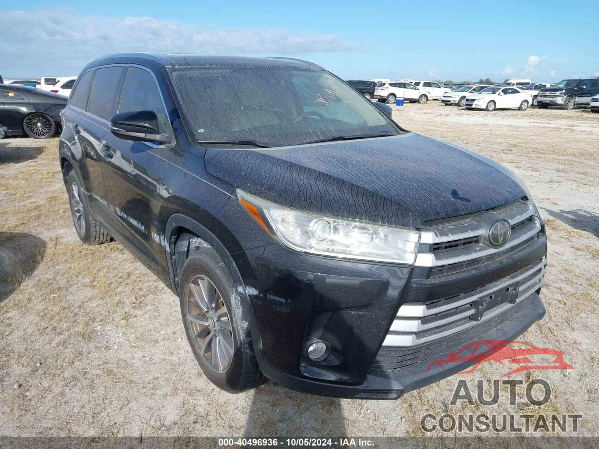 TOYOTA HIGHLANDER 2018 - 5TDKZRFH2JS272080