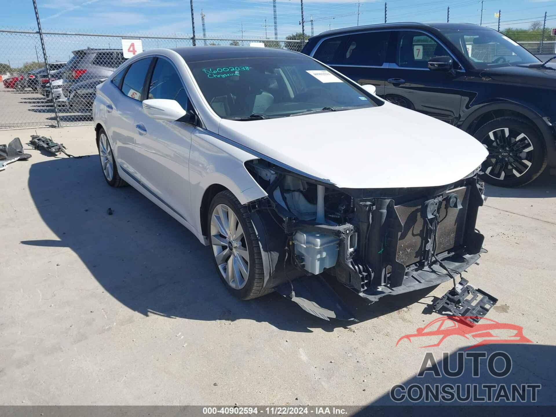 HYUNDAI AZERA 2016 - KMHFH4JGXGA507798