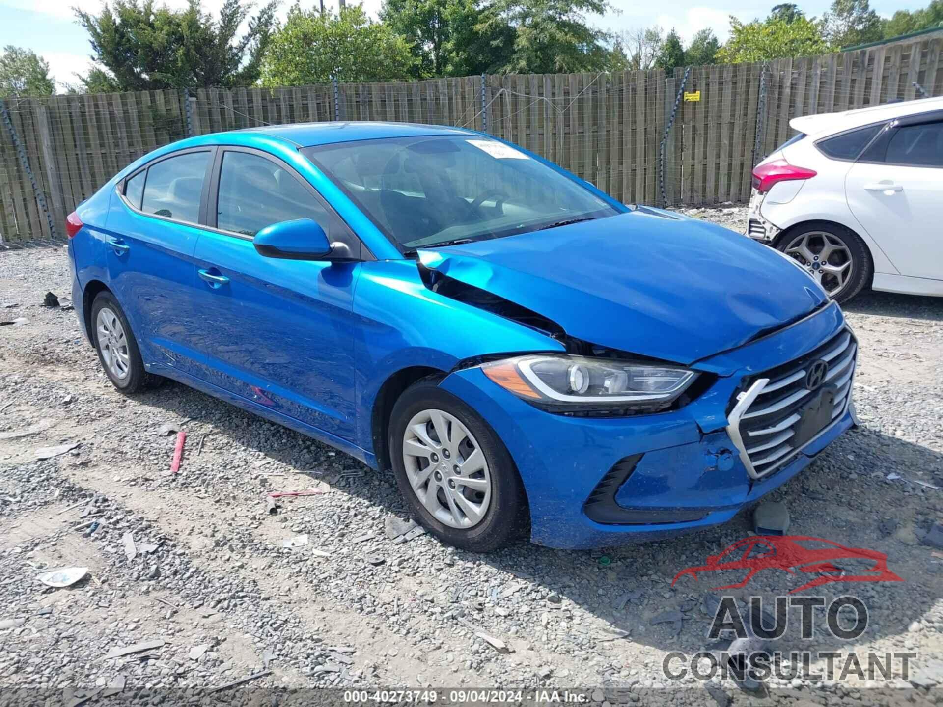 HYUNDAI ELANTRA 2017 - KMHD74LF0HU384253