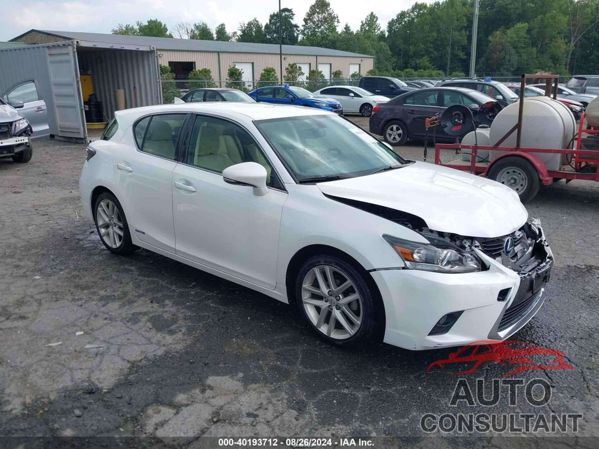 LEXUS CT 200H 2016 - JTHKD5BH3G2251072