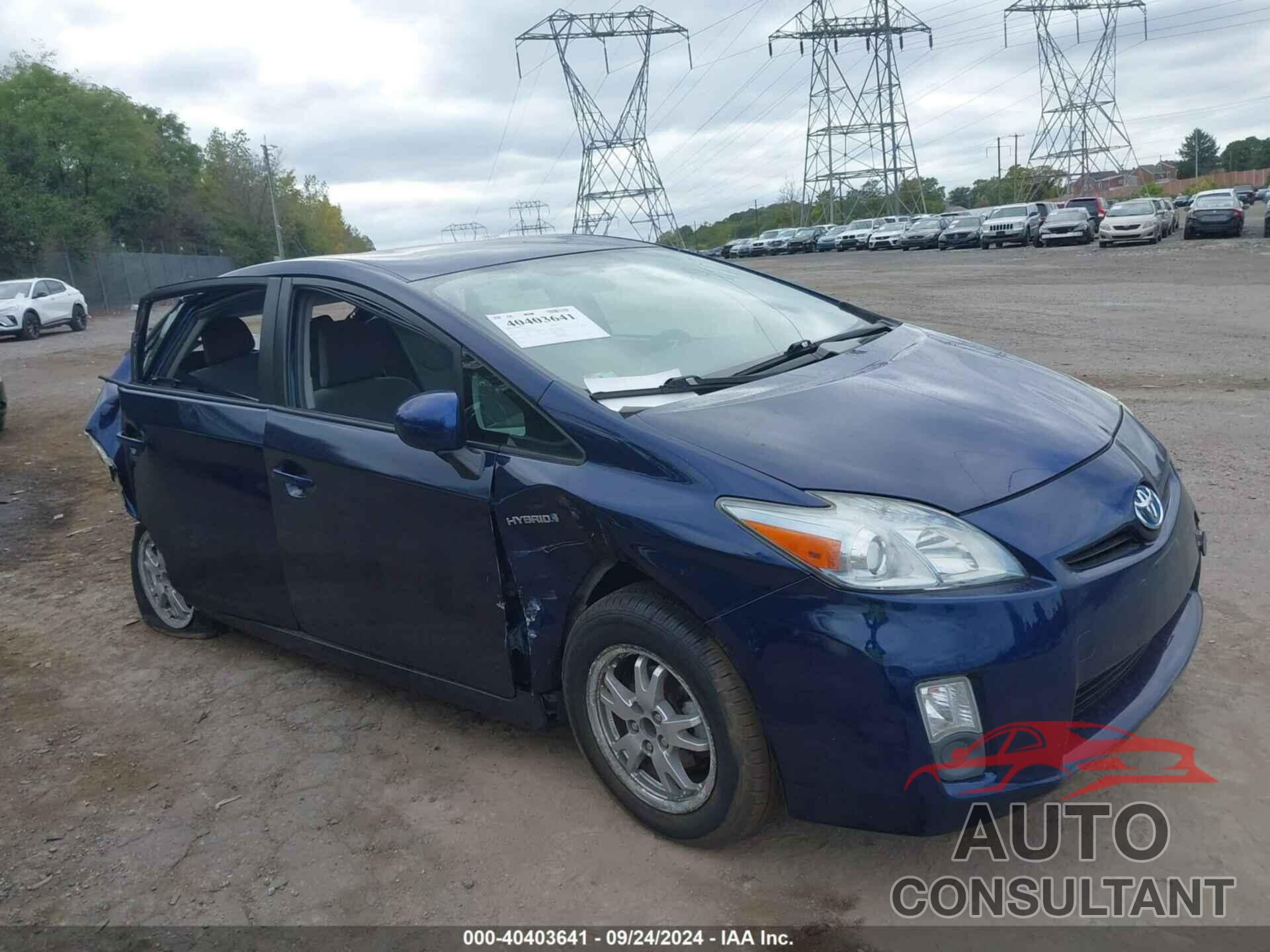 TOYOTA PRIUS 2010 - JTDKN3DU7A0033698