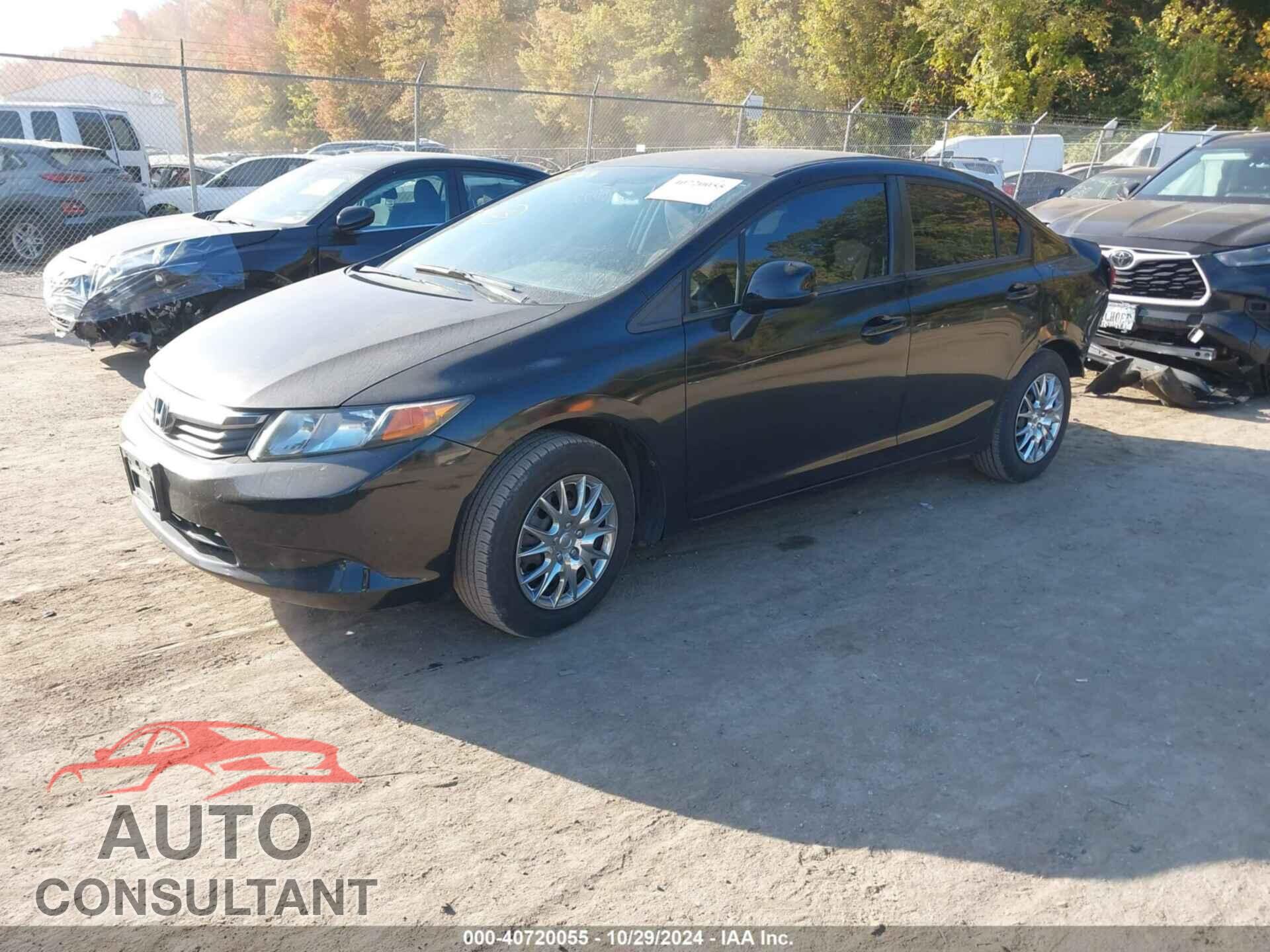 HONDA CIVIC 2012 - 2HGFB2F53CH595687