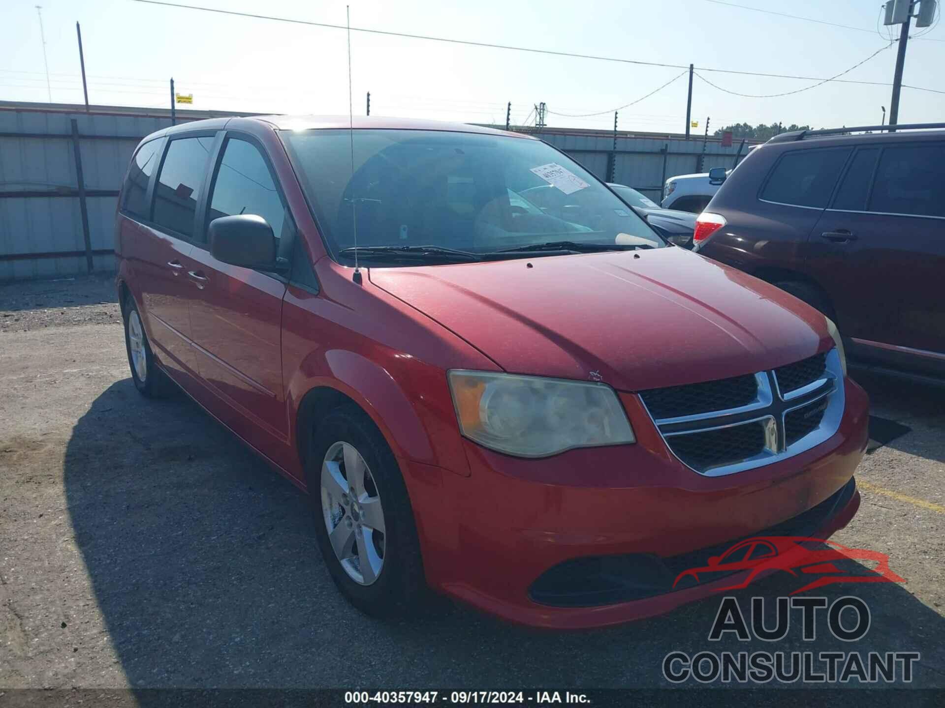 DODGE GRAND CARAVAN 2013 - 2C4RDGBG3DR762345