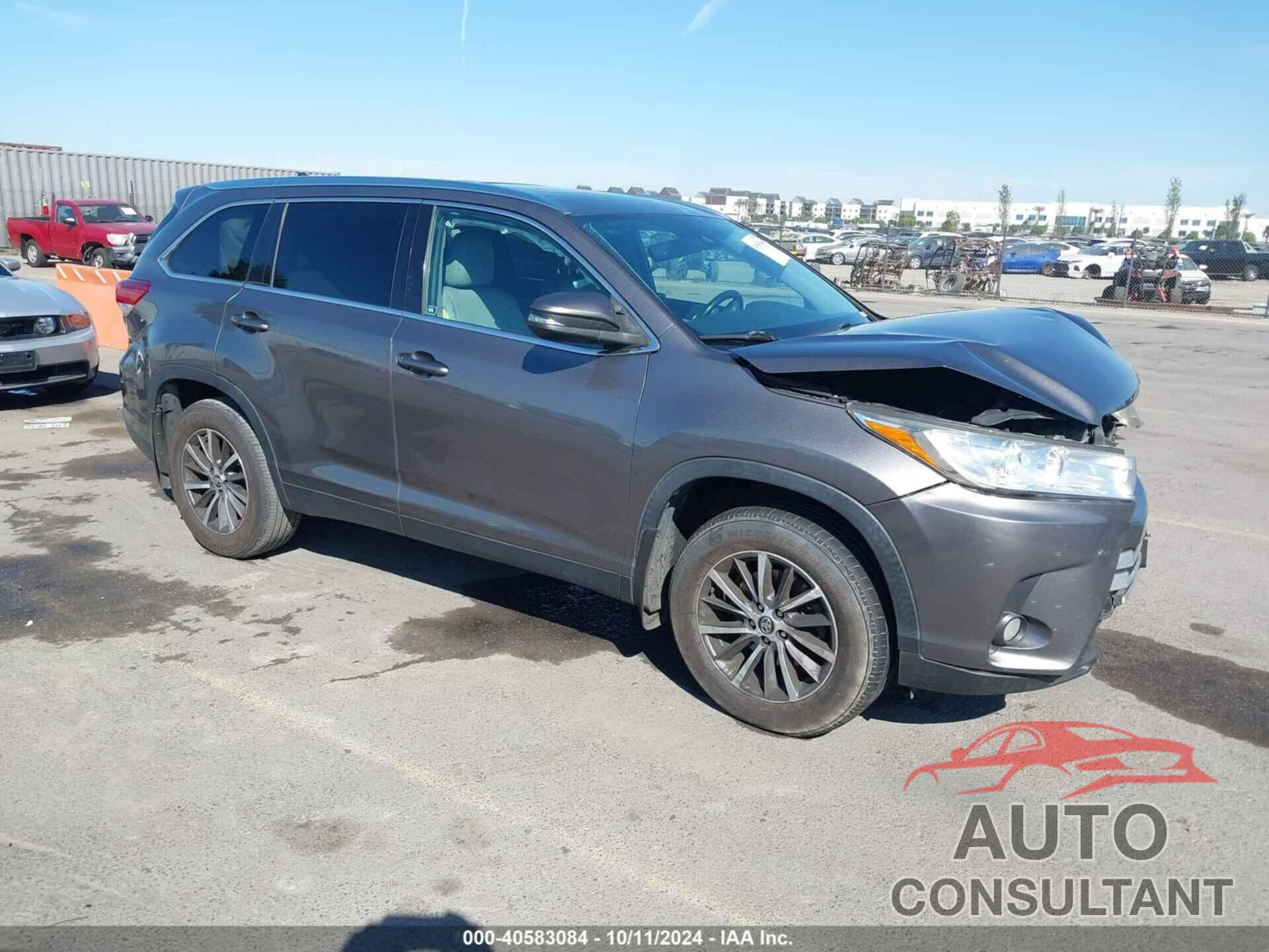 TOYOTA HIGHLANDER 2019 - 5TDKZRFH8KS323034