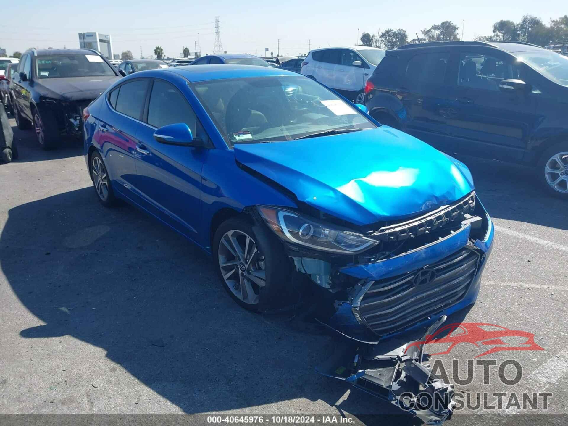 HYUNDAI ELANTRA 2017 - 5NPD84LF2HH072723