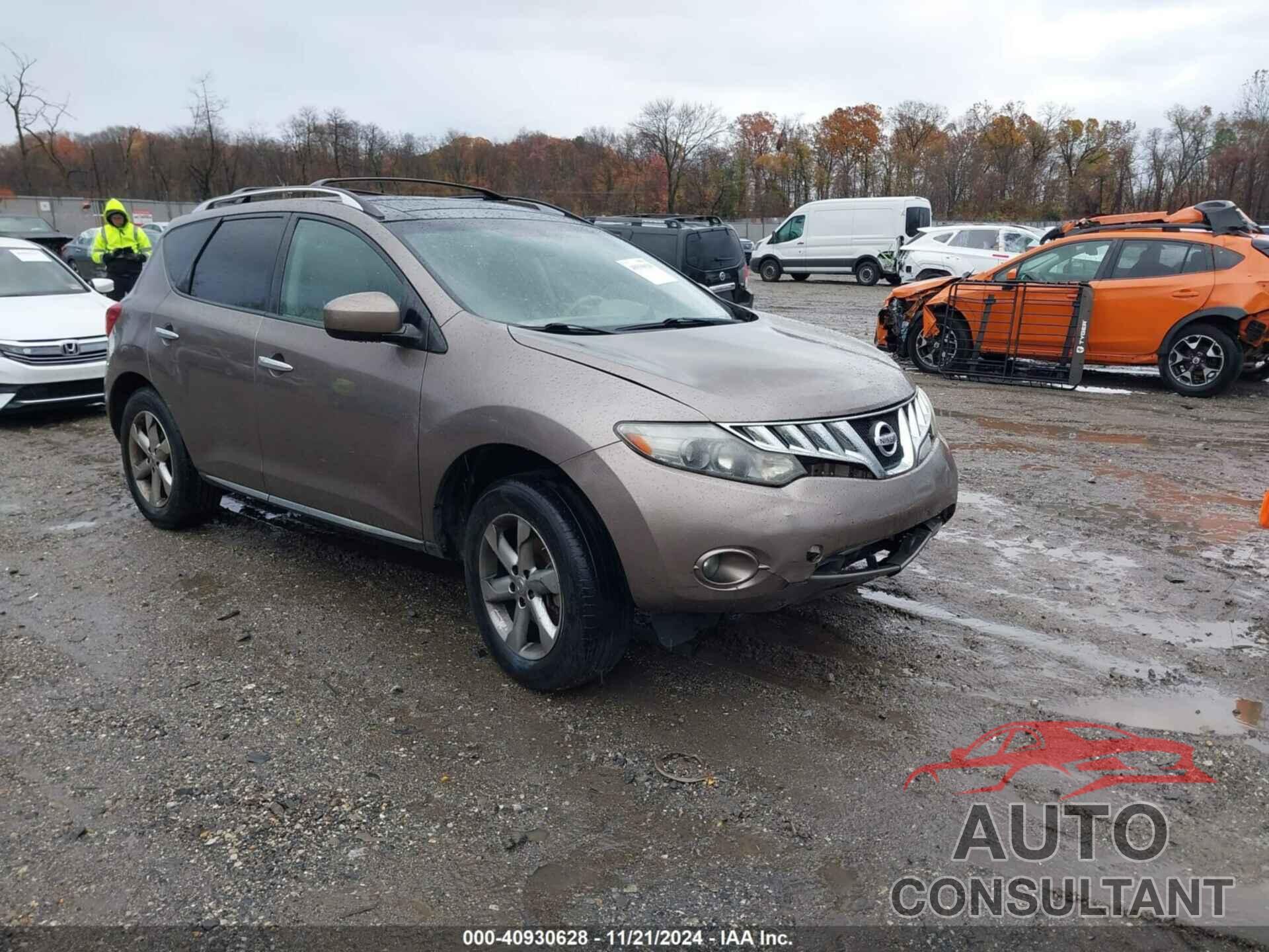 NISSAN MURANO 2010 - JN8AZ1MU3AW016497