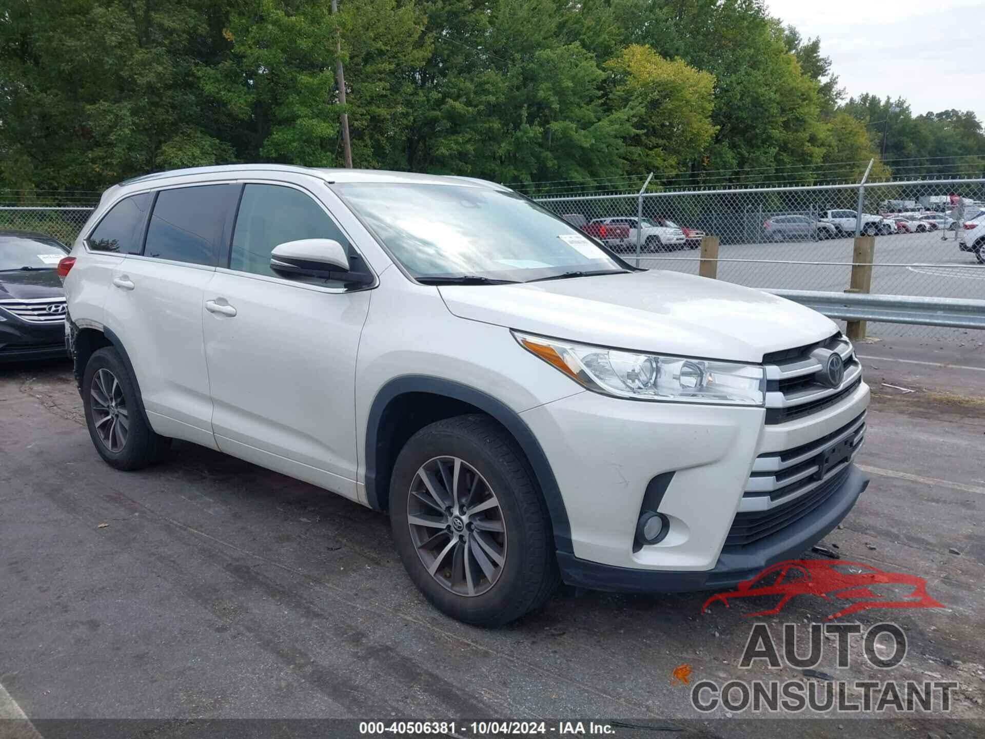 TOYOTA HIGHLANDER 2017 - 5TDKZRFH4HS508352