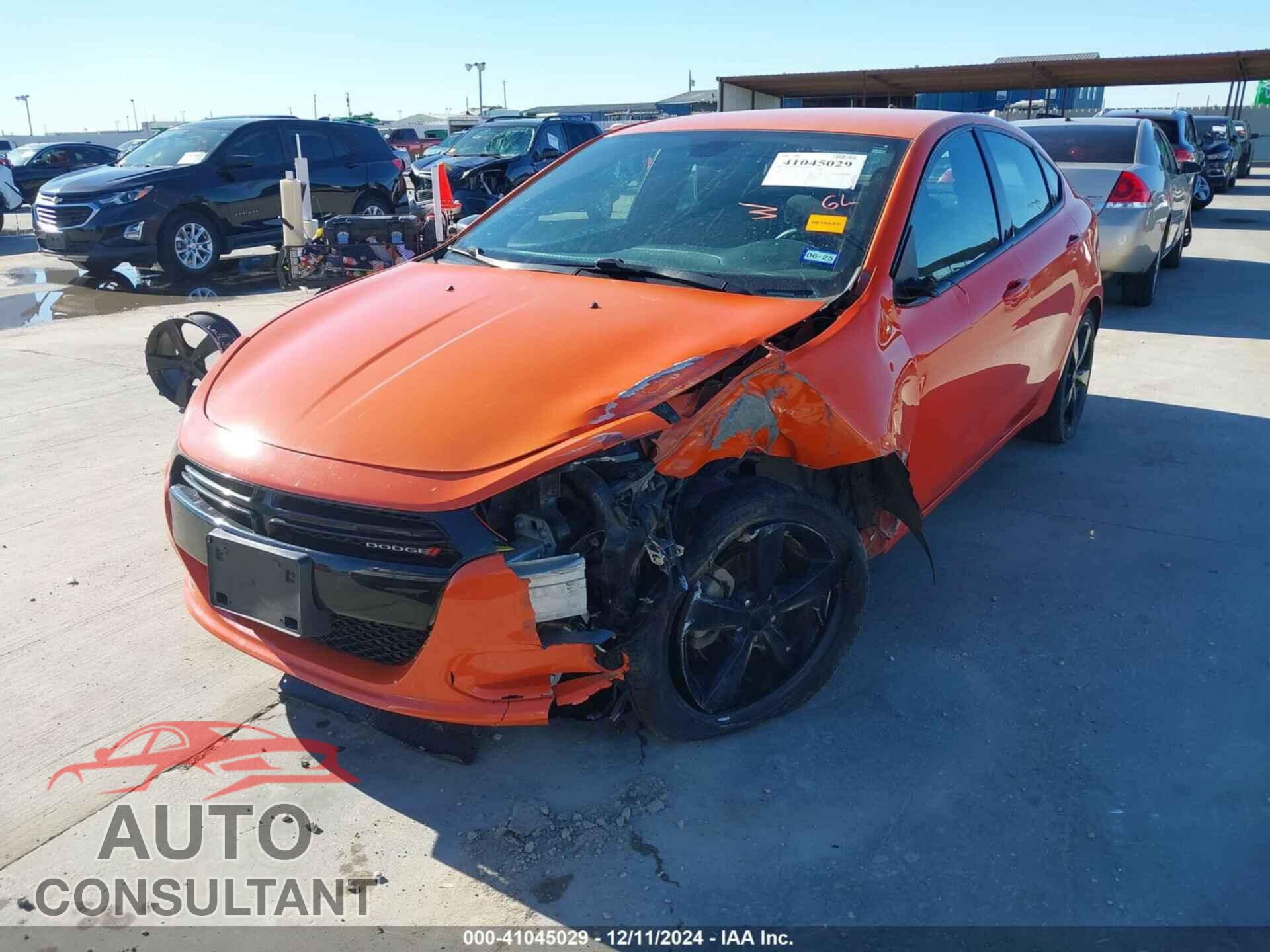 DODGE DART 2015 - 1C3CDFBB8FD337850