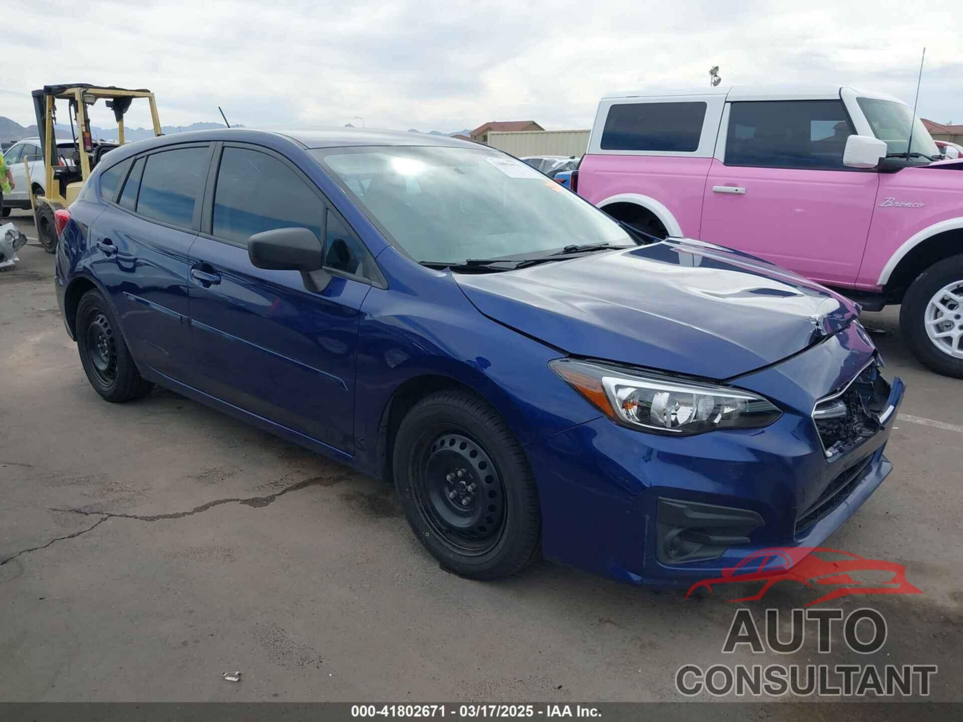 SUBARU IMPREZA 2018 - 4S3GTAA66J3740232