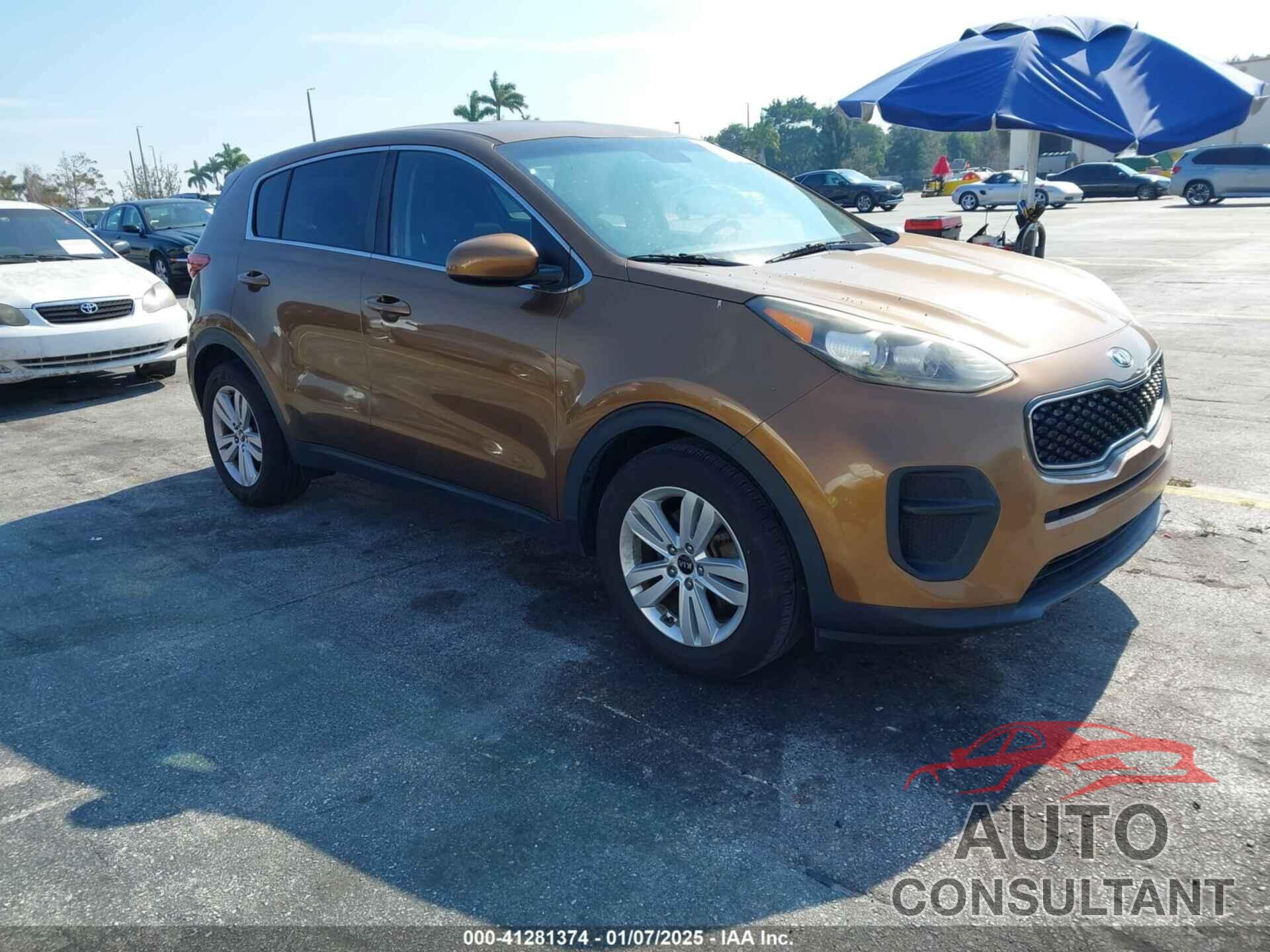 KIA SPORTAGE 2017 - KNDPM3AC6H7142885