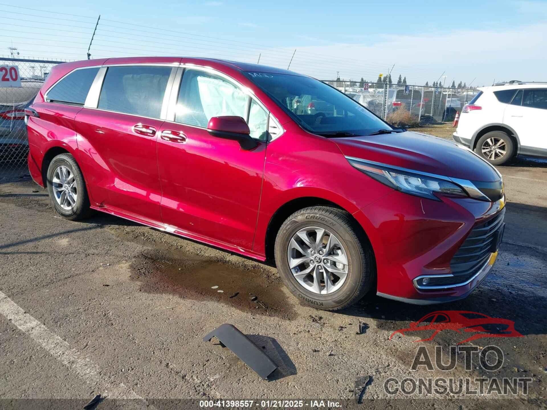 TOYOTA SIENNA 2022 - 5TDYRKEC0NS118500