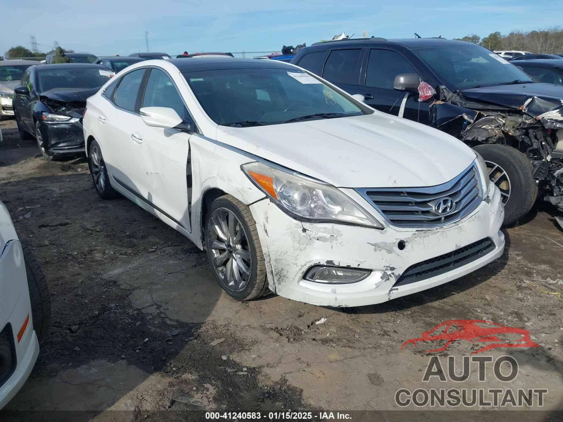 HYUNDAI AZERA 2013 - KMHFH4JGXDA225642