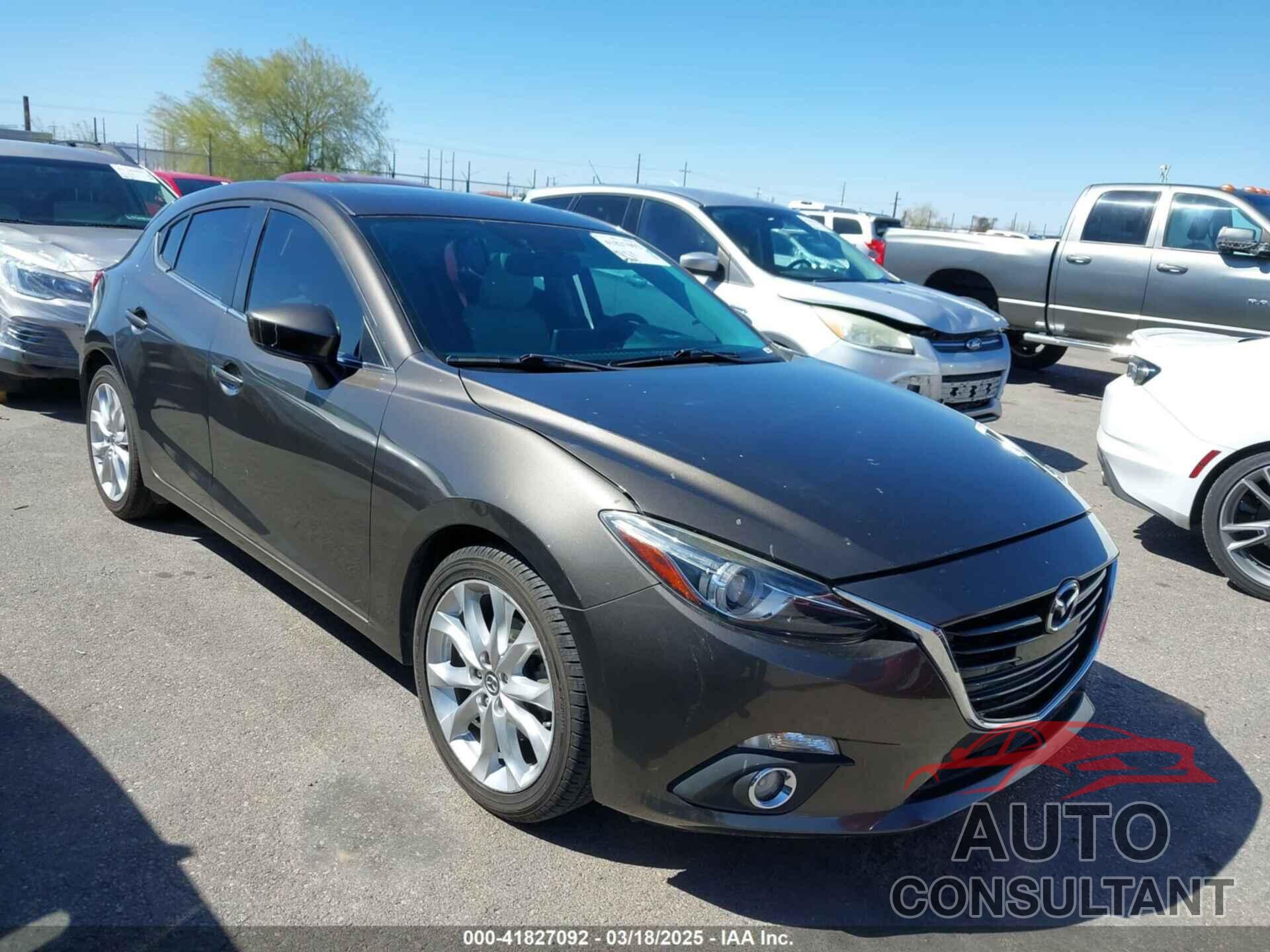 MAZDA MAZDA3 2015 - JM1BM1M35F1254300