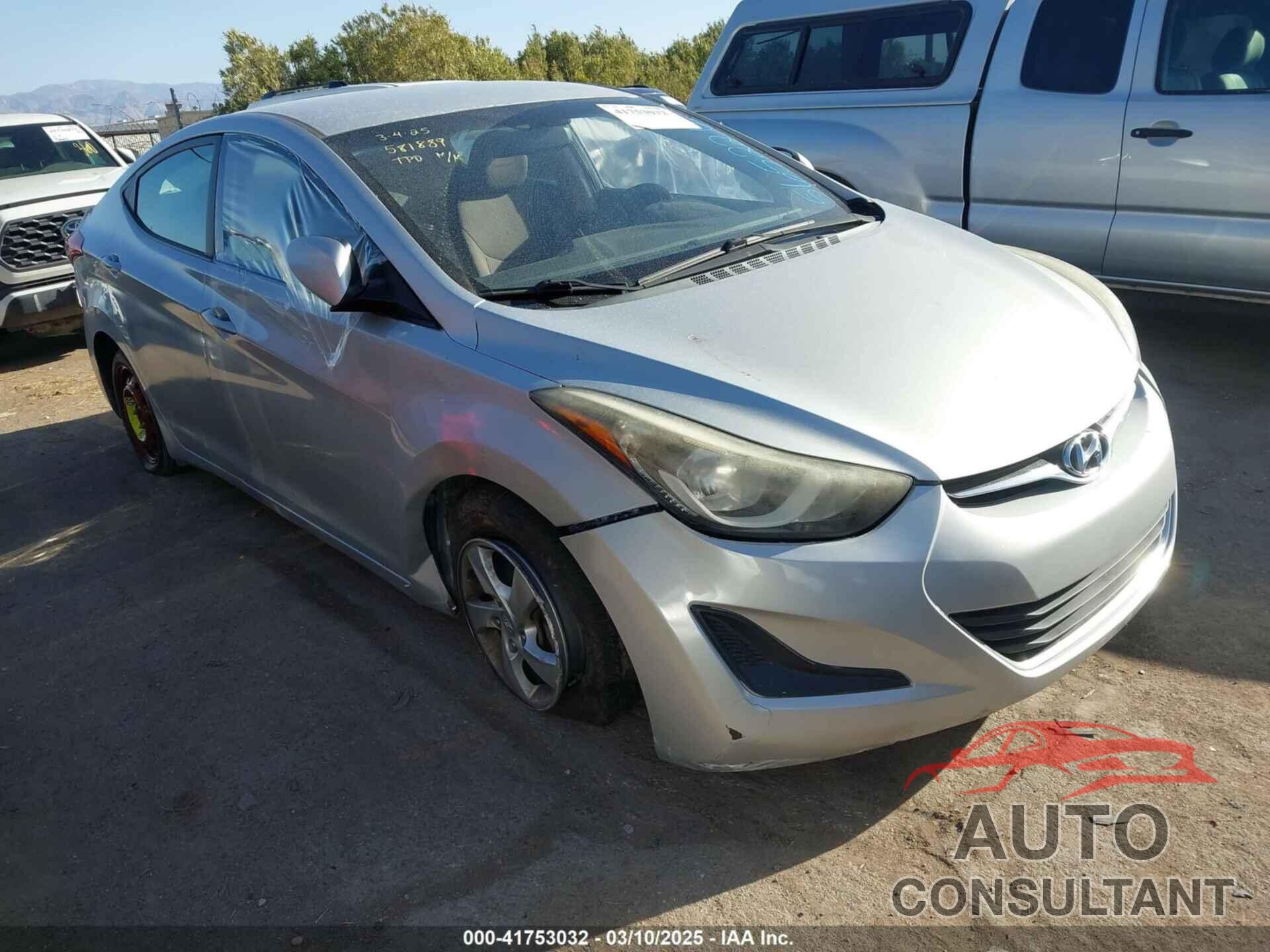 HYUNDAI ELANTRA 2015 - 5NPDH4AE0FH565226