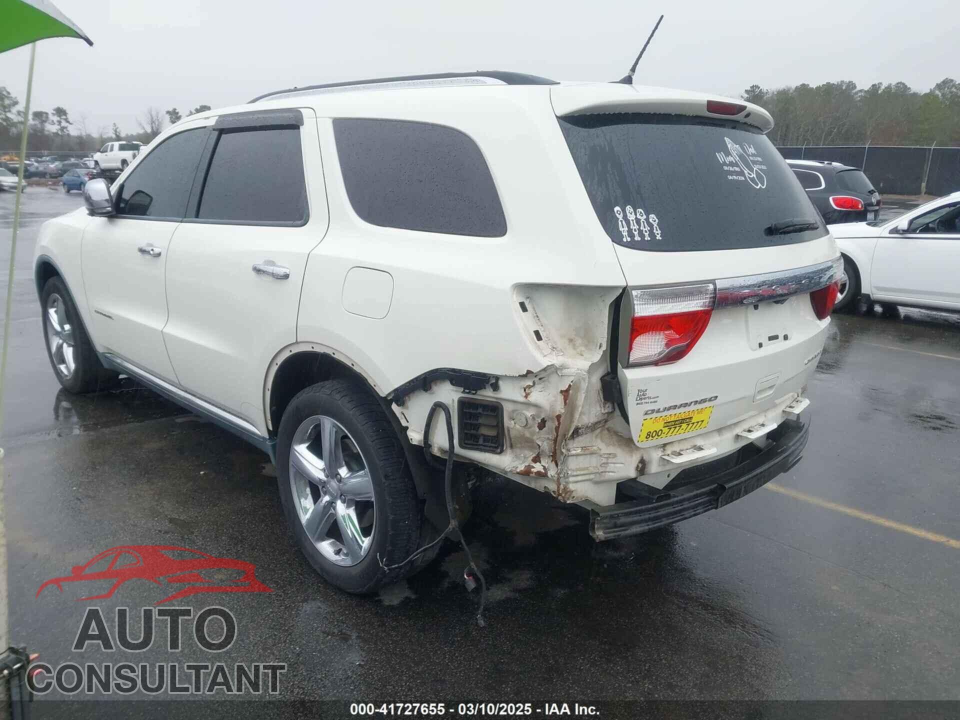 DODGE DURANGO 2011 - 1D4RD5GGXBC653192