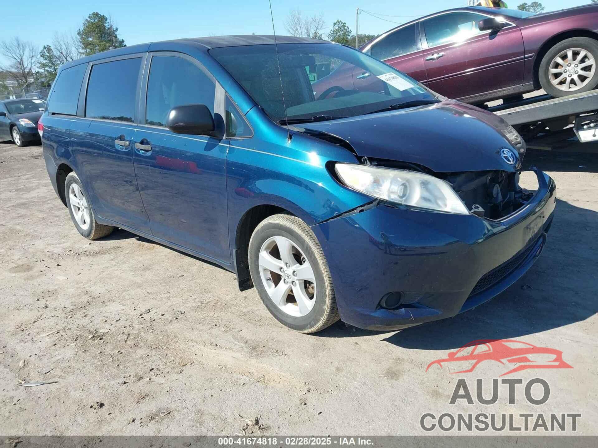 TOYOTA SIENNA 2012 - 5TDZK3DC0CS196952