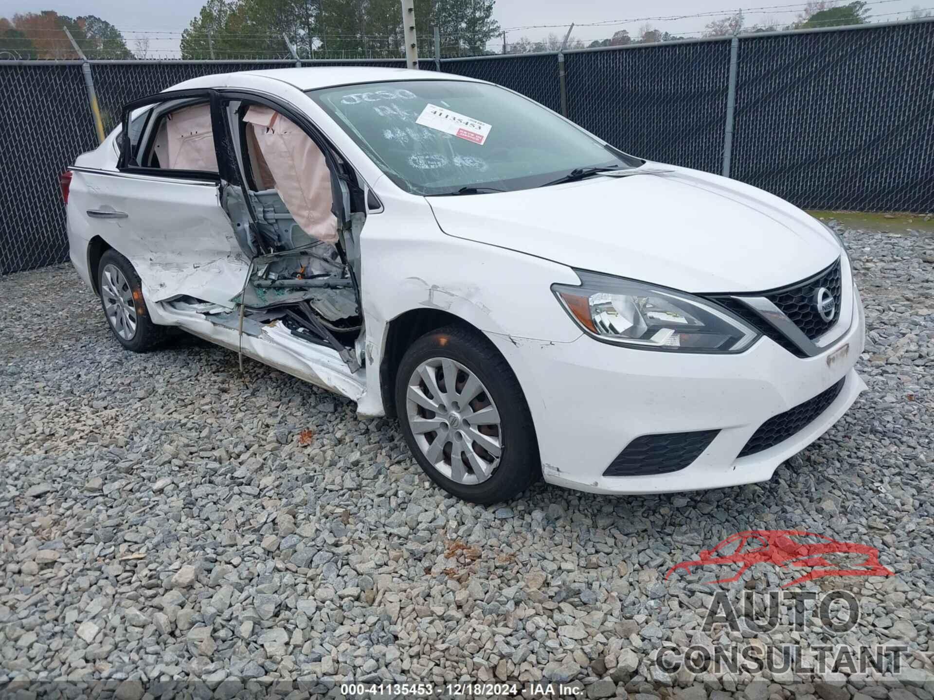 NISSAN SENTRA 2019 - 3N1AB7AP9KY354128