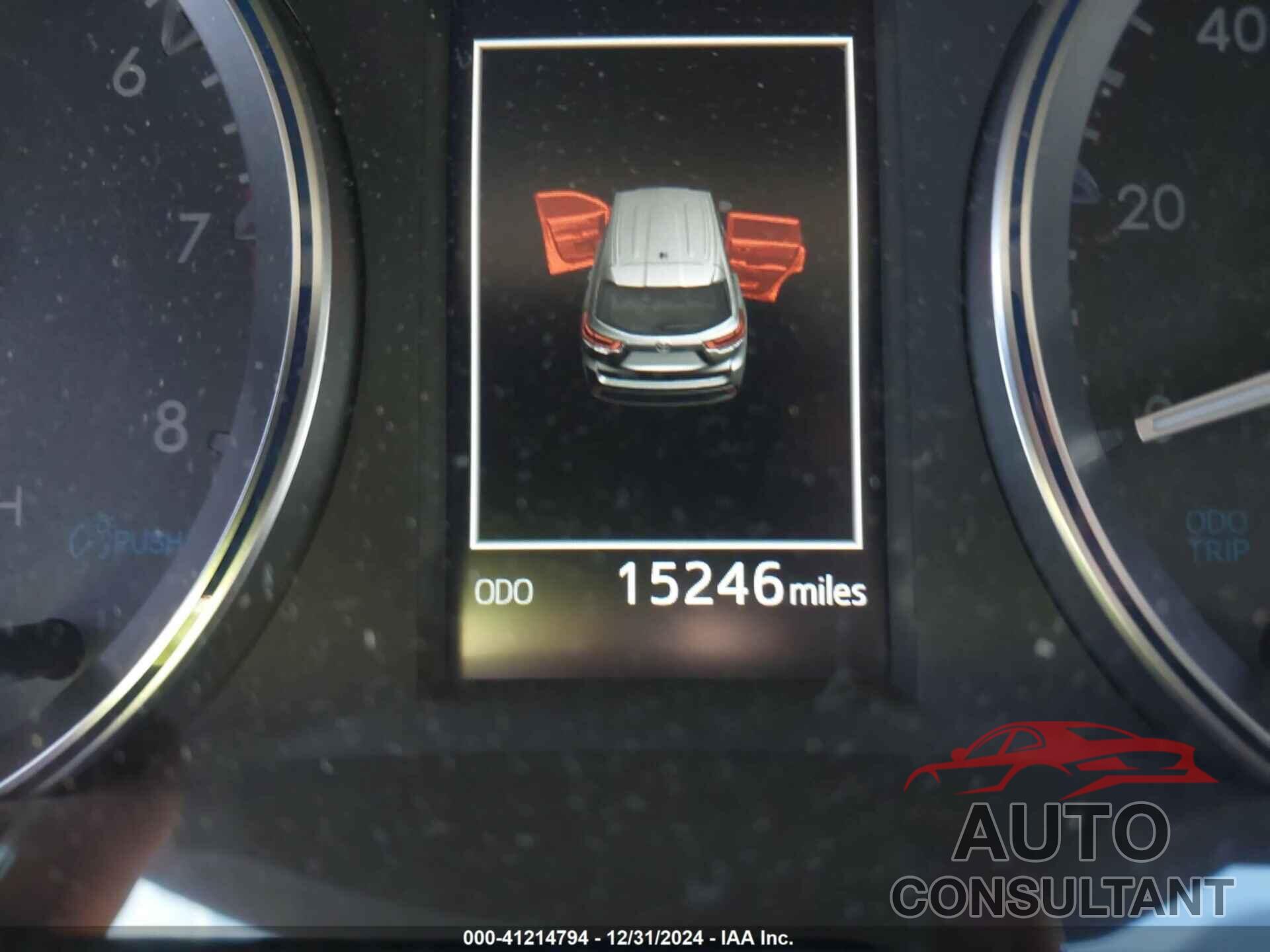 TOYOTA HIGHLANDER 2019 - 5TDKZRFH0KS570709