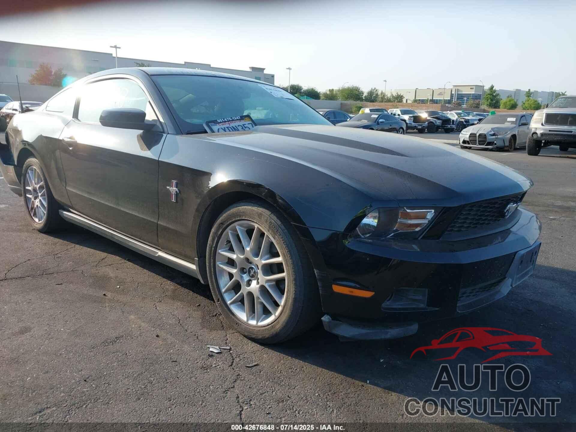 FORD MUSTANG 2012 - 1ZVBP8AM2C5282229