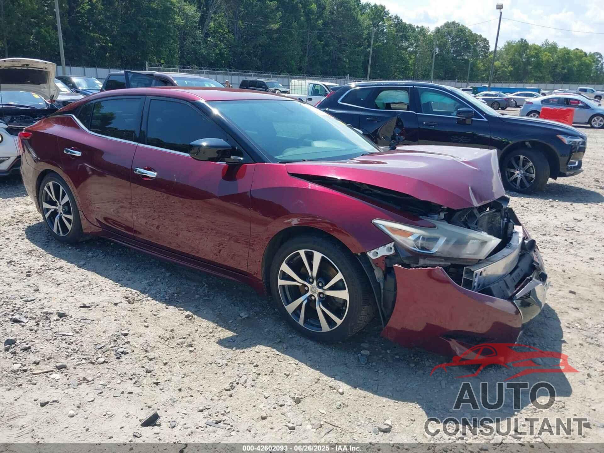NISSAN MAXIMA 2017 - 1N4AA6APXHC420588