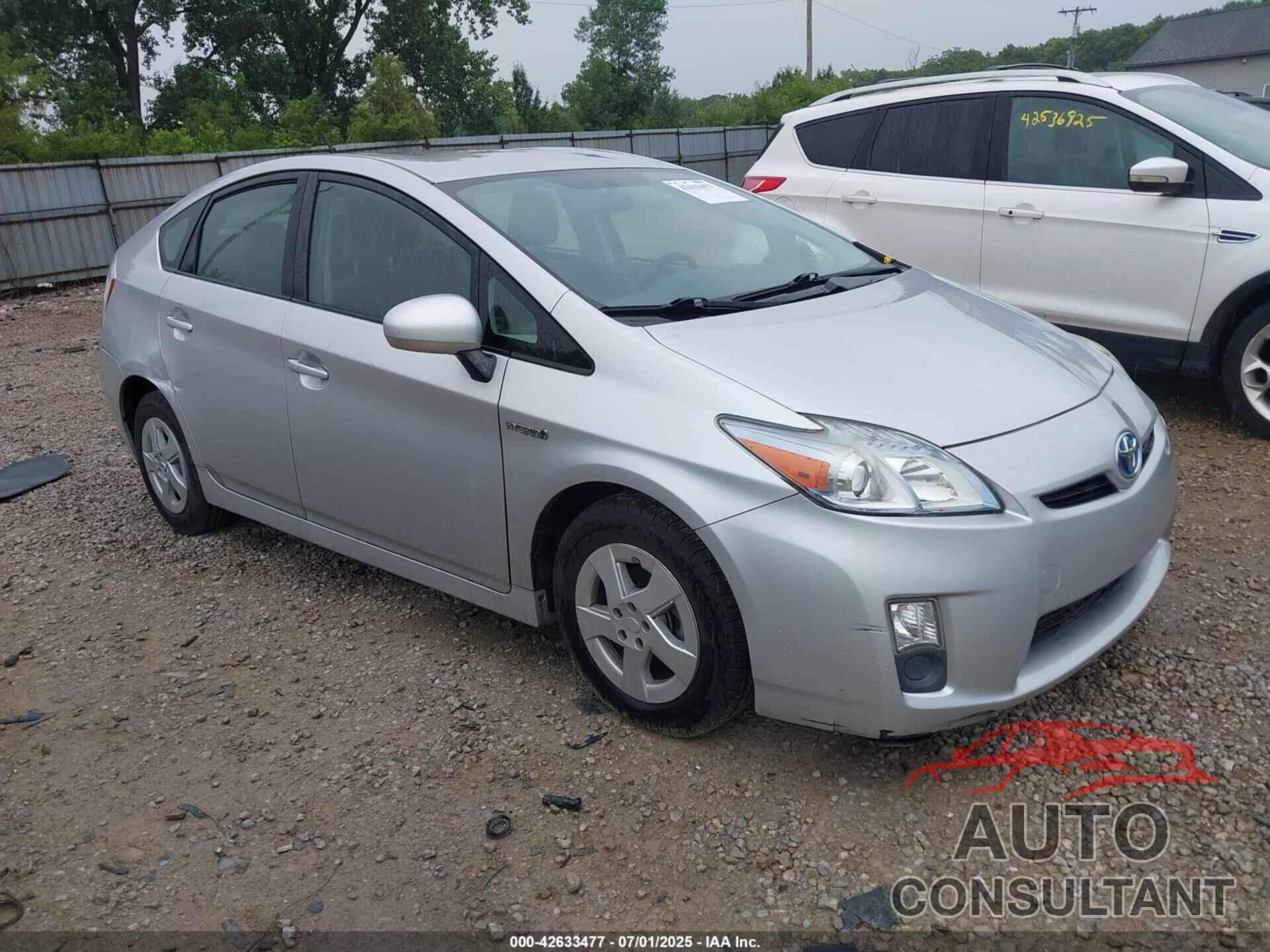 TOYOTA PRIUS 2011 - JTDKN3DU5B0307336