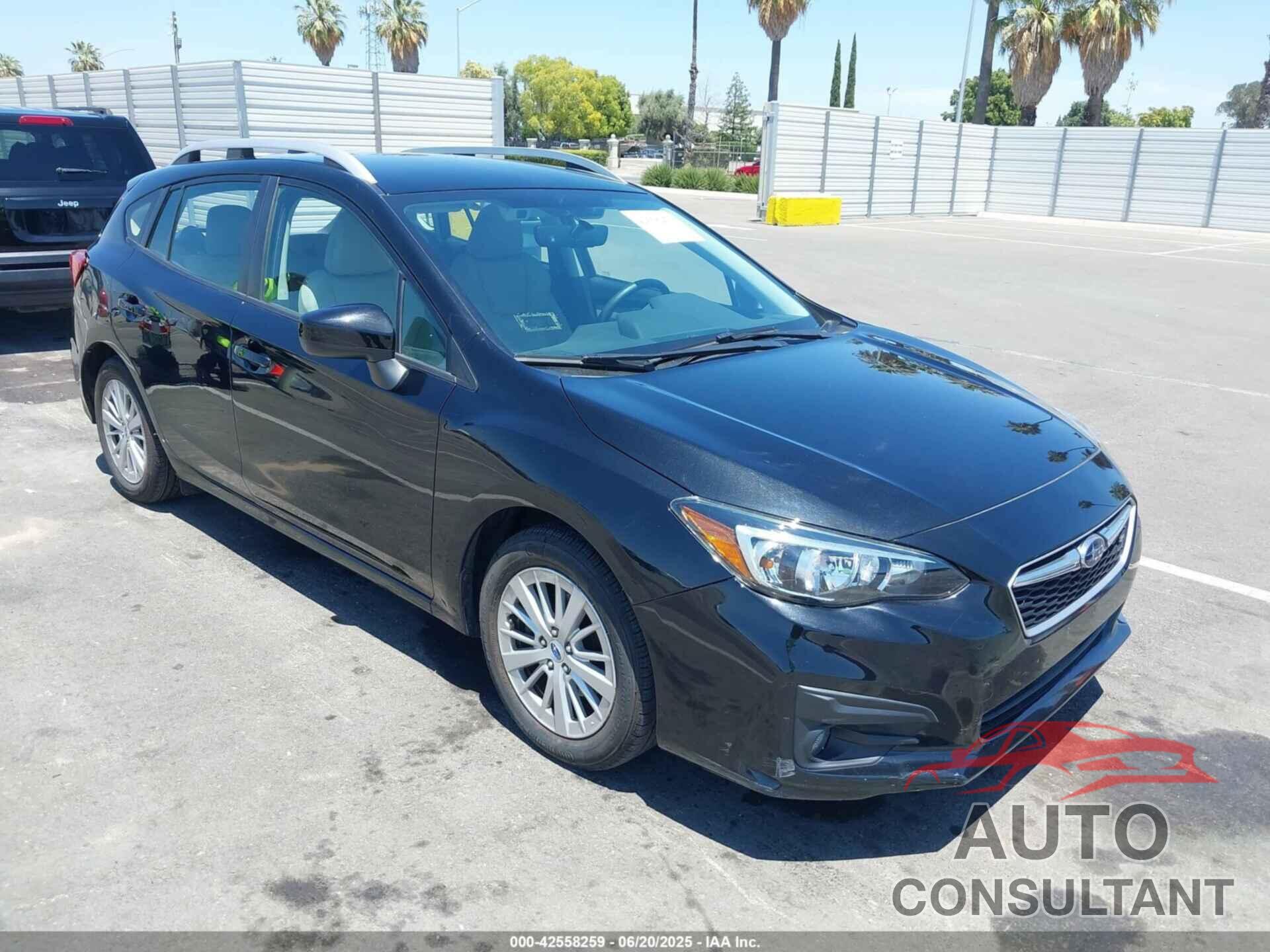 SUBARU IMPREZA 2018 - 4S3GTAD66J3749864