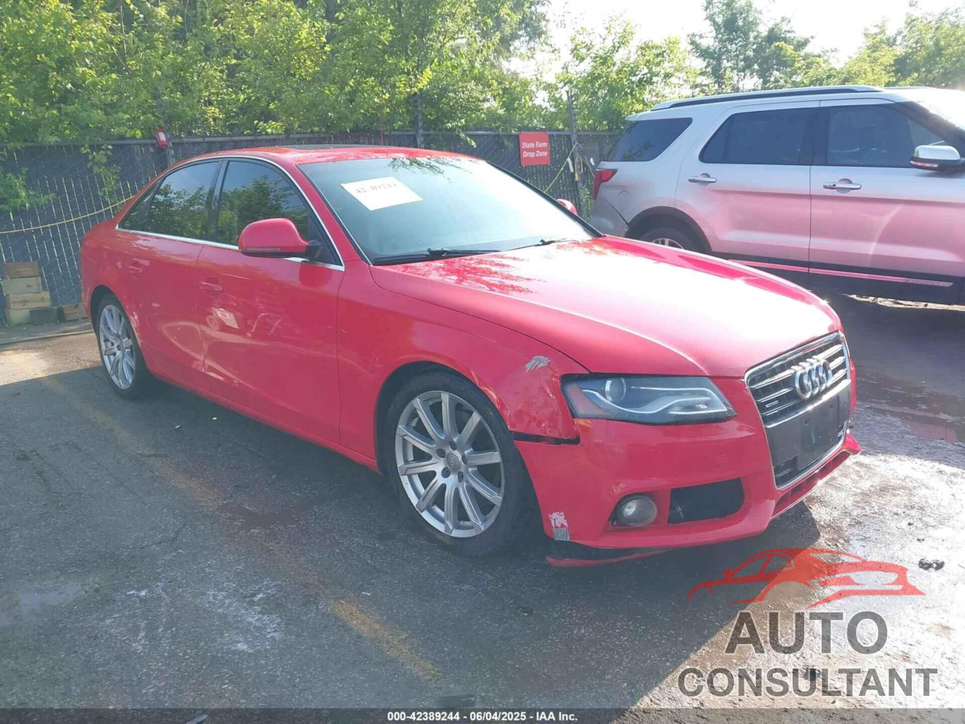 AUDI A4 2009 - WAUSF78K39N057389