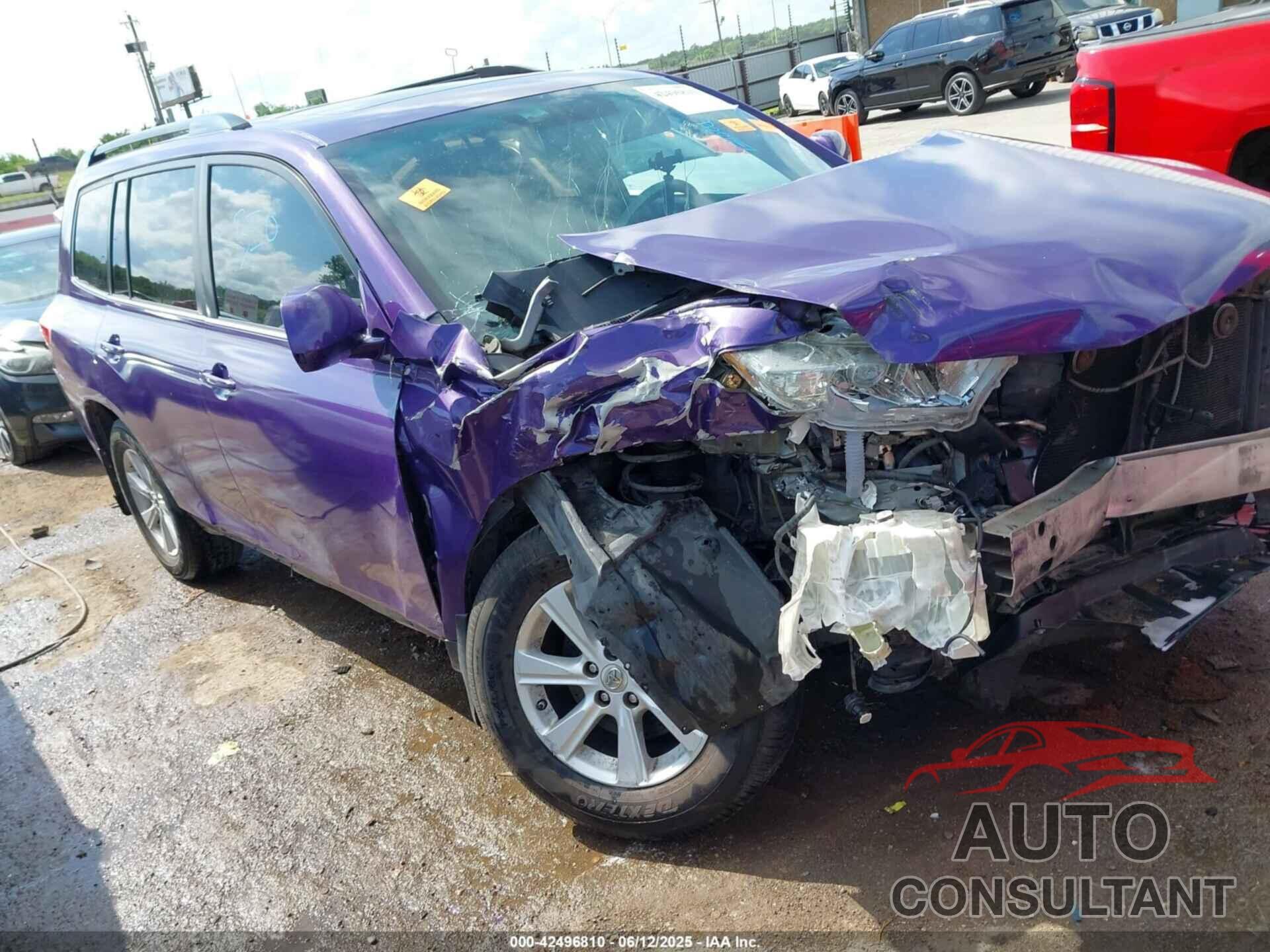 TOYOTA HIGHLANDER 2012 - 5TDZK3EH5CS050072