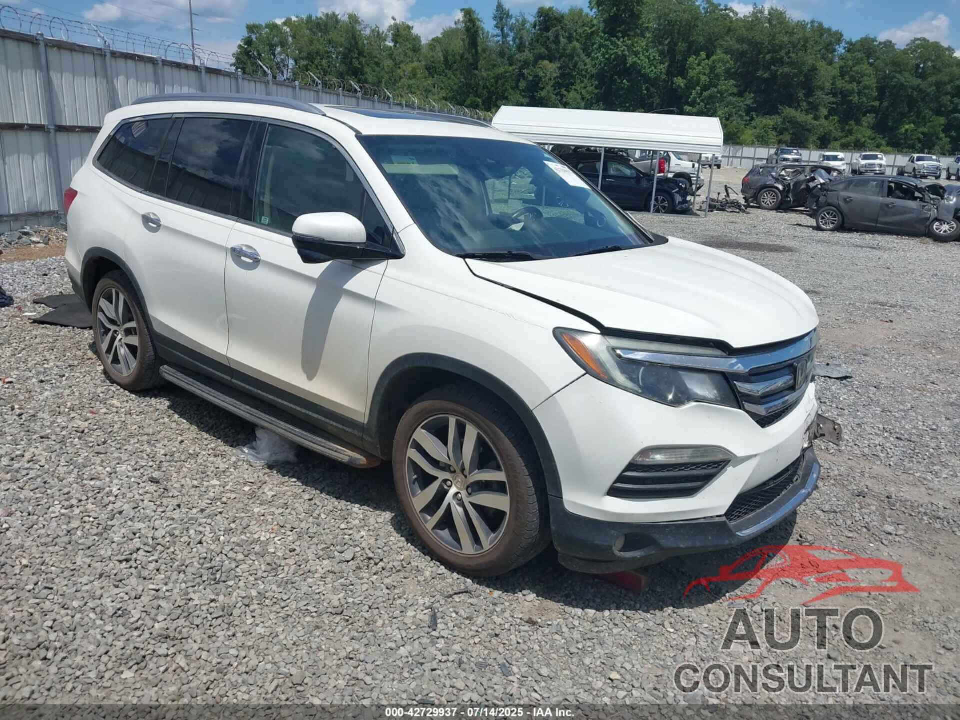 HONDA PILOT 2017 - 5FNYF5H90HB046409
