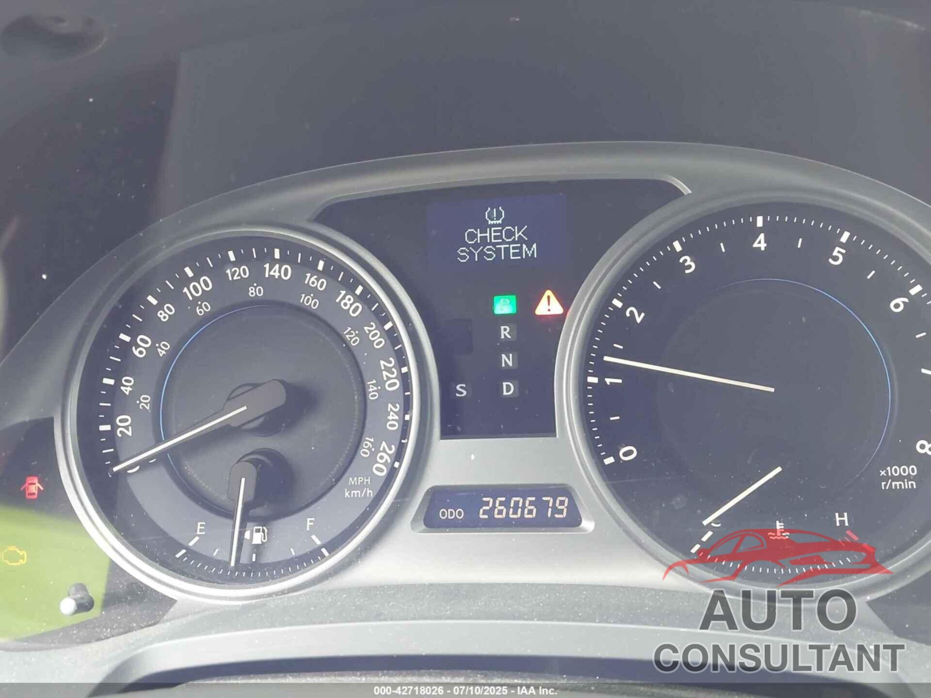 LEXUS IS 250 2009 - JTHCK262395032810