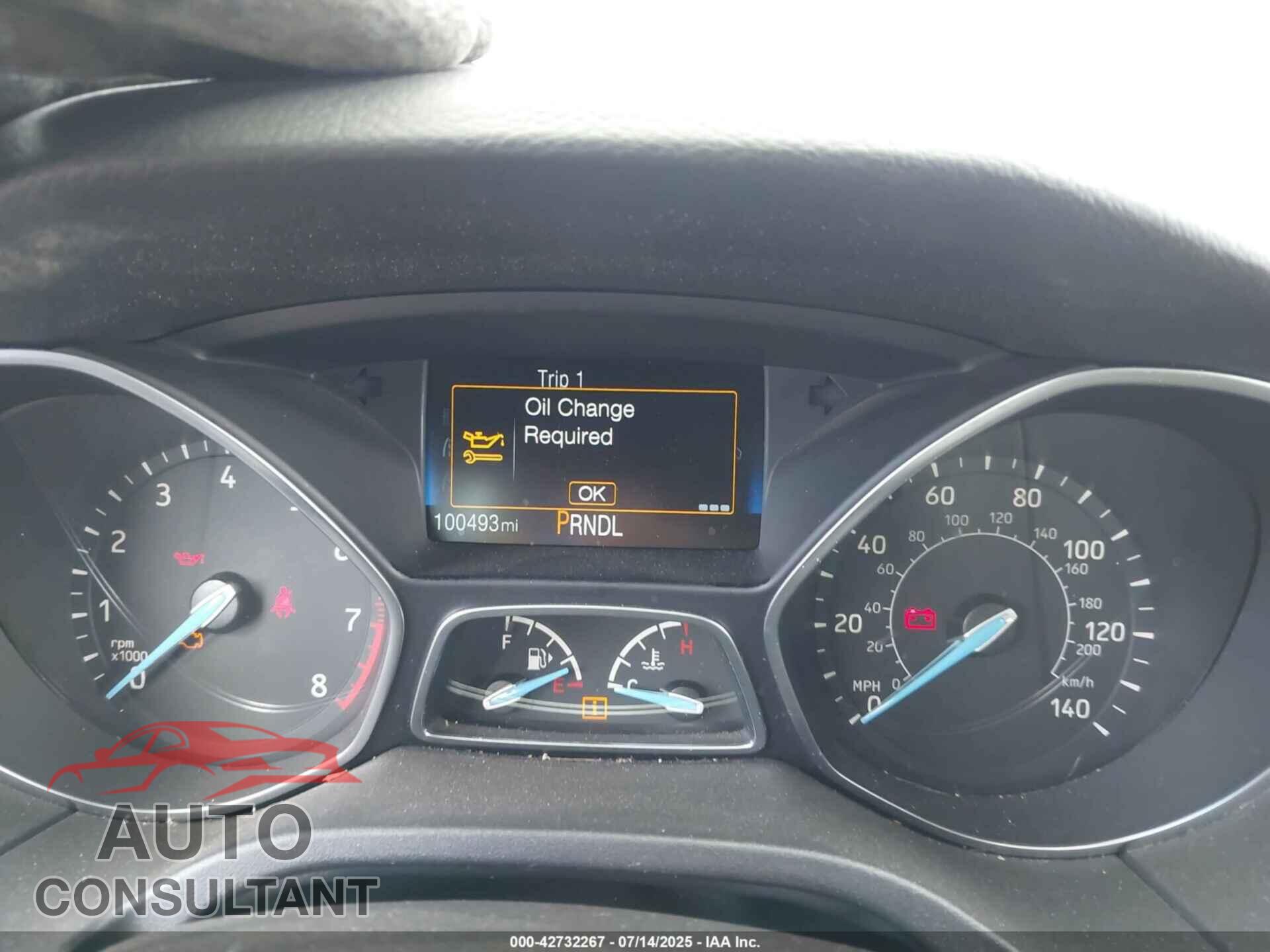 FORD FOCUS 2016 - 1FADP3E27GL311271