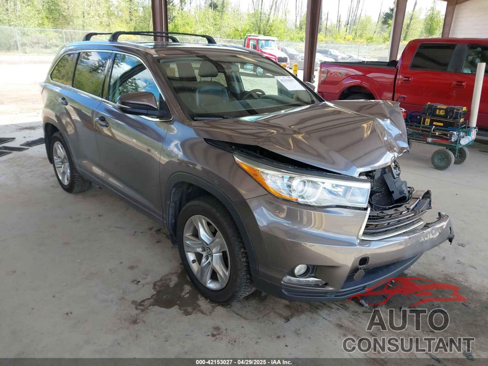 TOYOTA HIGHLANDER 2016 - 5TDDKRFH2GS315449