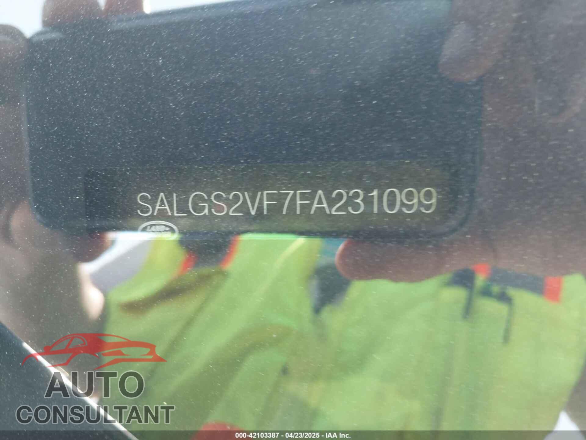 LAND ROVER RANGE ROVER 2015 - SALGS2VF7FA231099