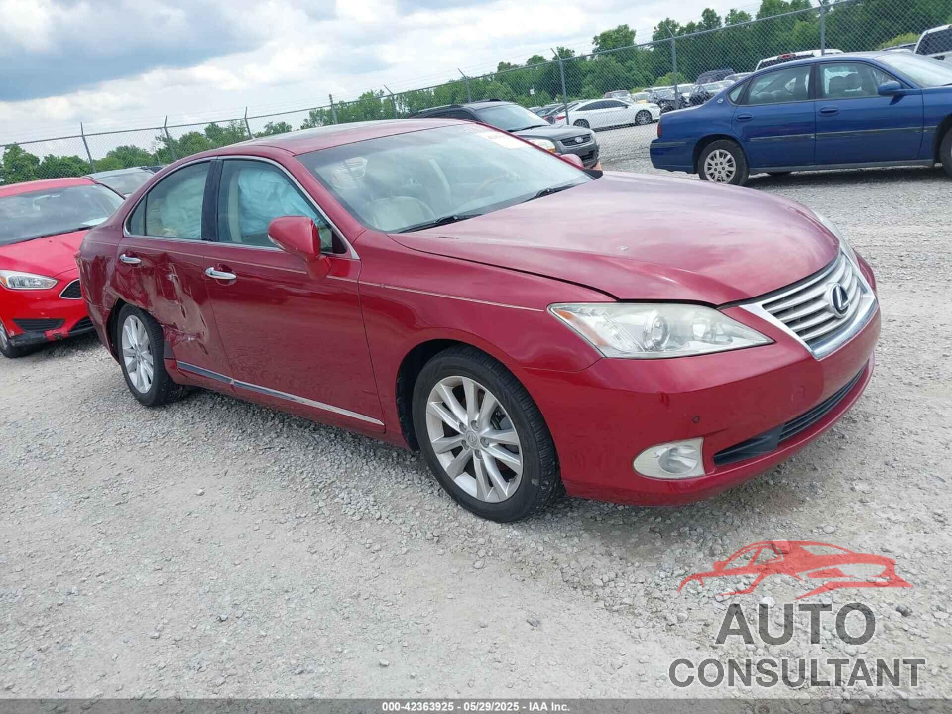 LEXUS ES 350 2012 - JTHBK1EG3C2481996