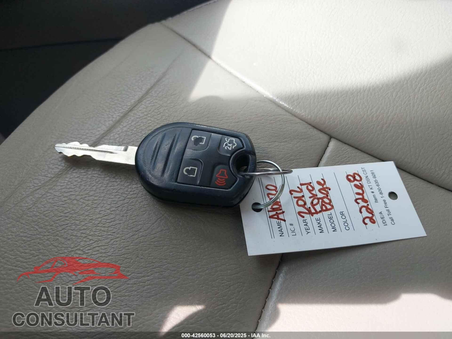 FORD EDGE 2012 - 2FMDK3JC3CBA03351