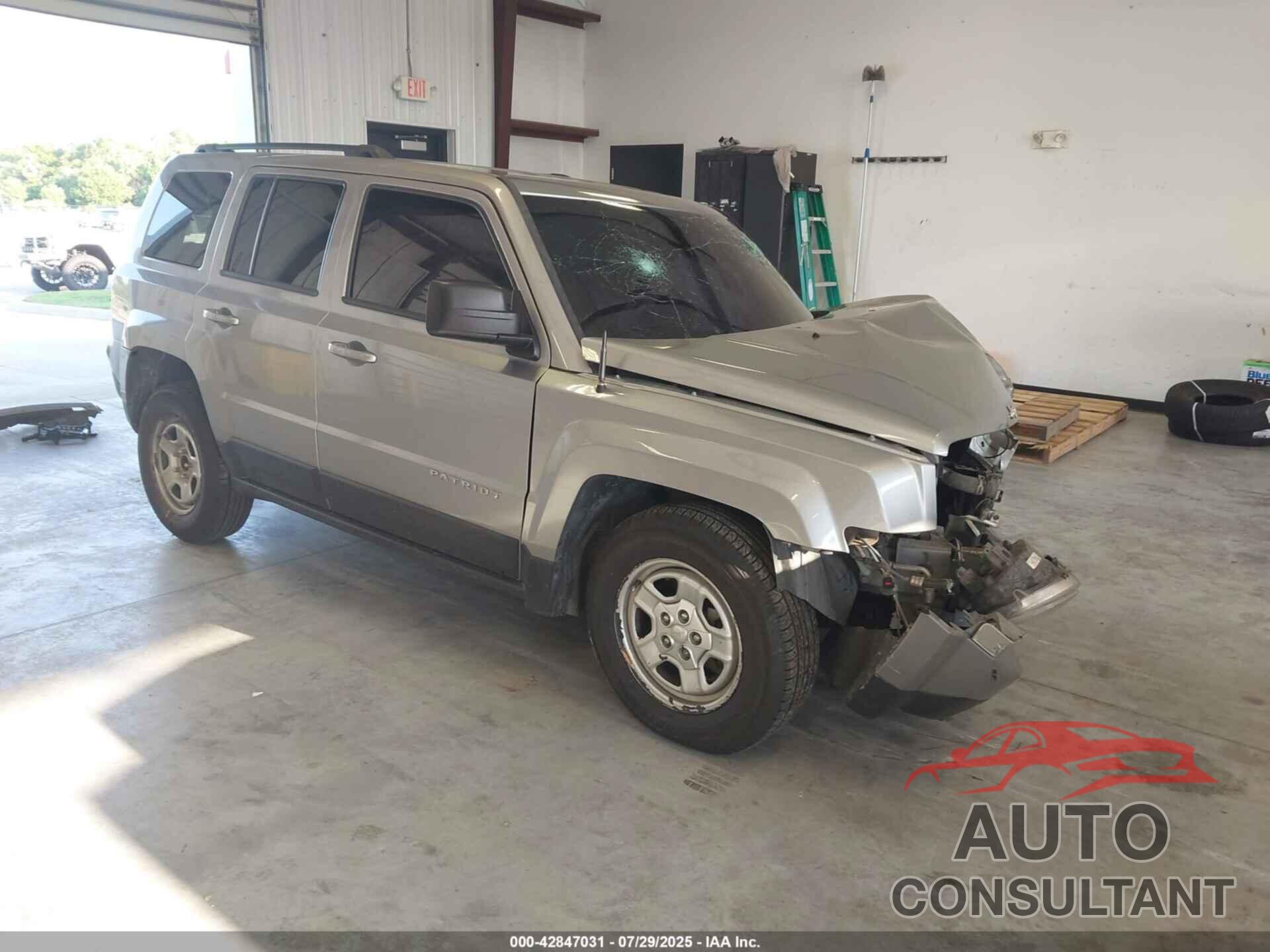 JEEP PATRIOT 2017 - 1C4NJPBA2HD140735