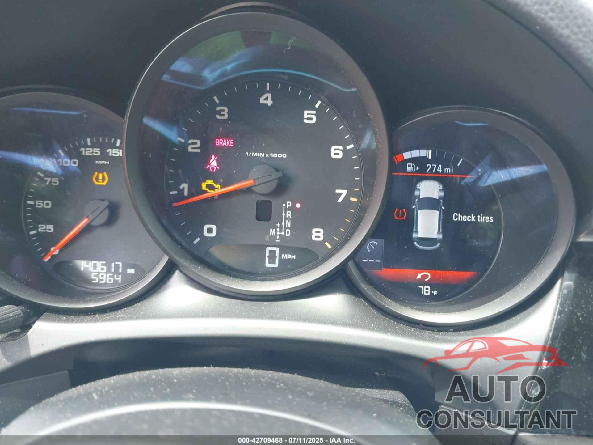 PORSCHE MACAN 2017 - WP1AA2A57HLB01925
