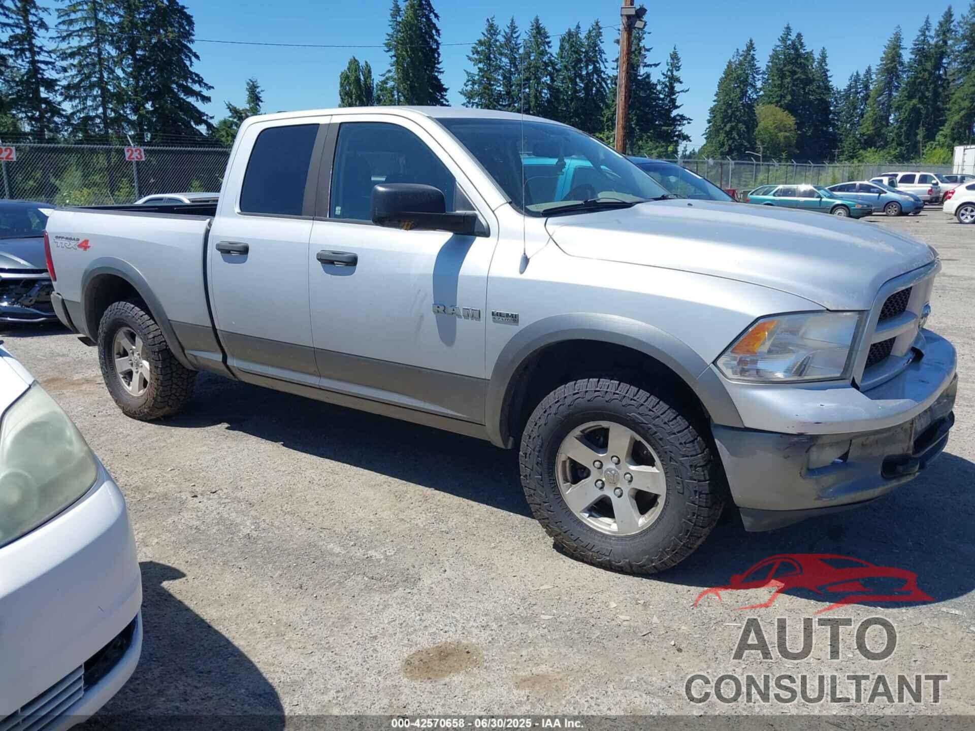 DODGE RAM 1500 2009 - 1D3HV18T89S759738