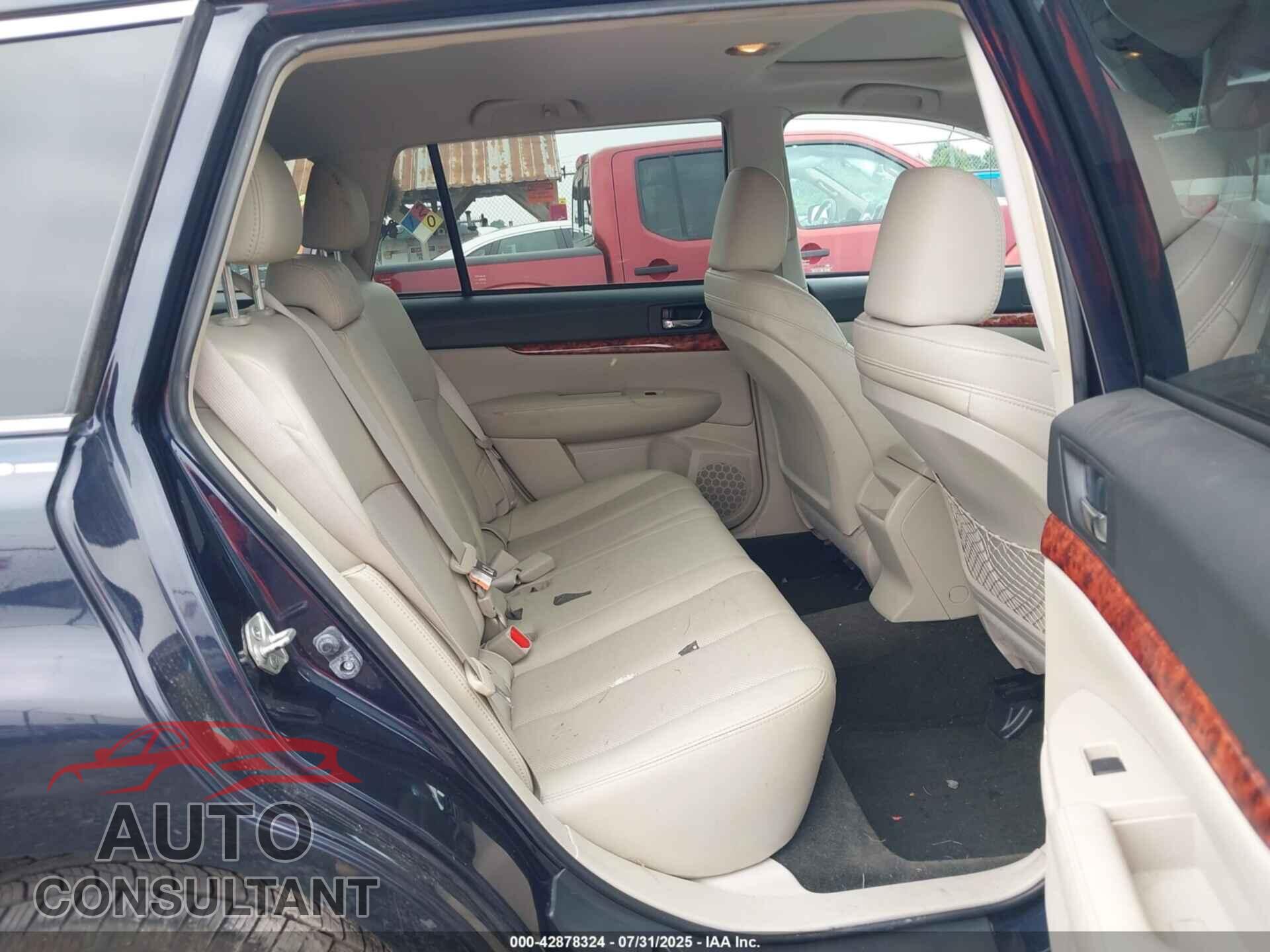 SUBARU OUTBACK 2012 - 4S4BRBLC0C3237313